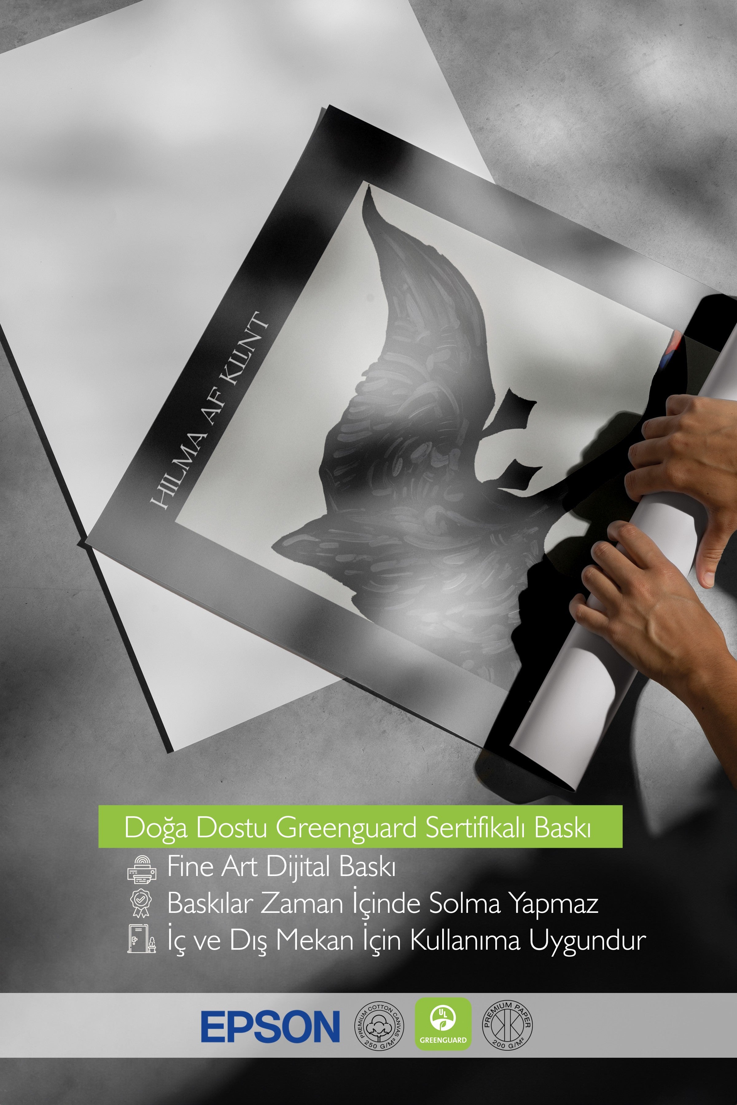 Duvar Posteri, Çerçevesiz Poster, Sanatsal Baskı, Ritüel Serisi, Kuş Tablo, NO:115208