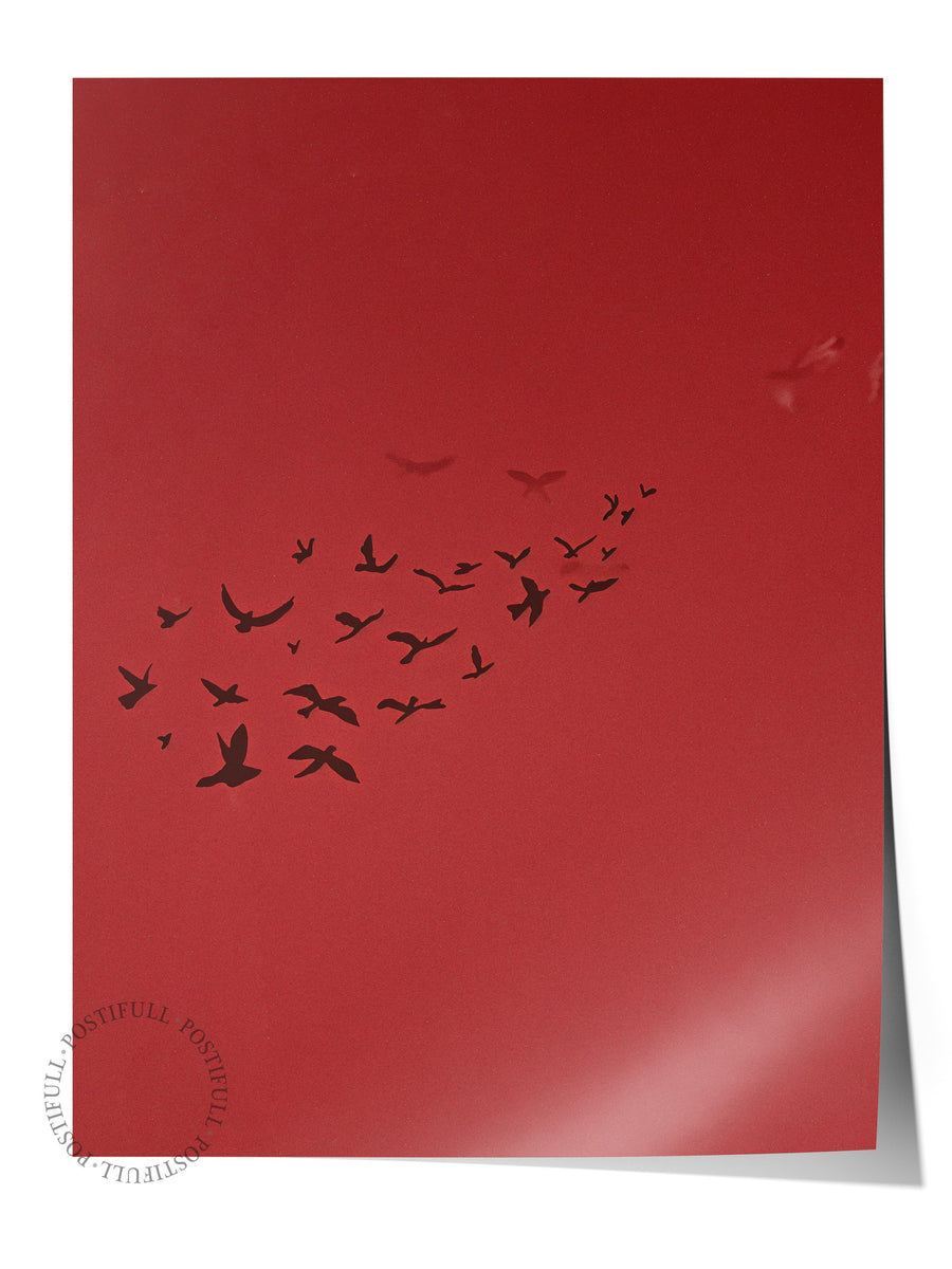 Duvar Posteri, Çerçevesiz Poster, Sanatsal Baskı, Ritüel Serisi, Kuş Tablo, NO:115209