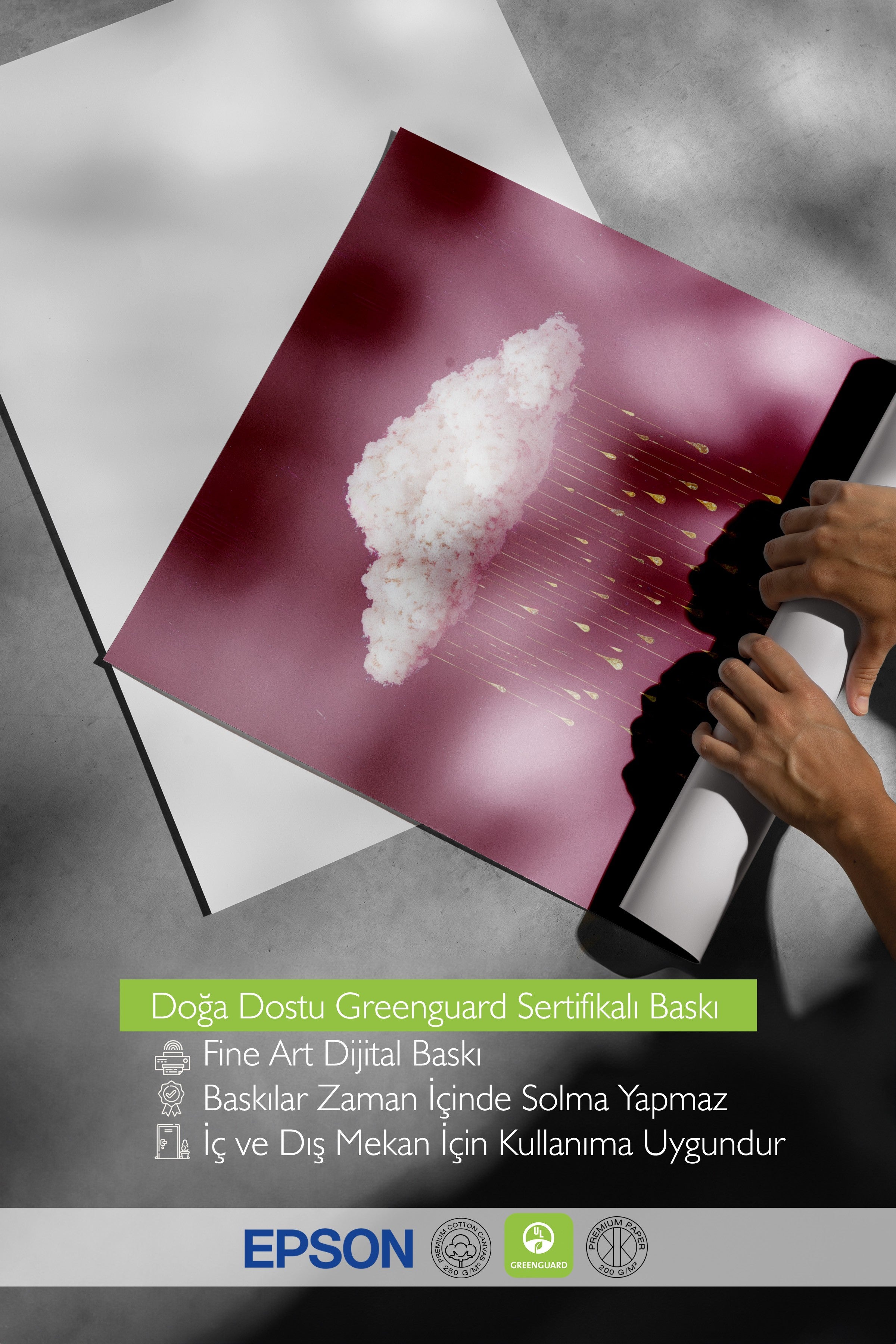Duvar Posteri, Çerçevesiz Poster, Sanatsal Baskı, Ritüel Serisi, Kuş Tablo, NO:115233