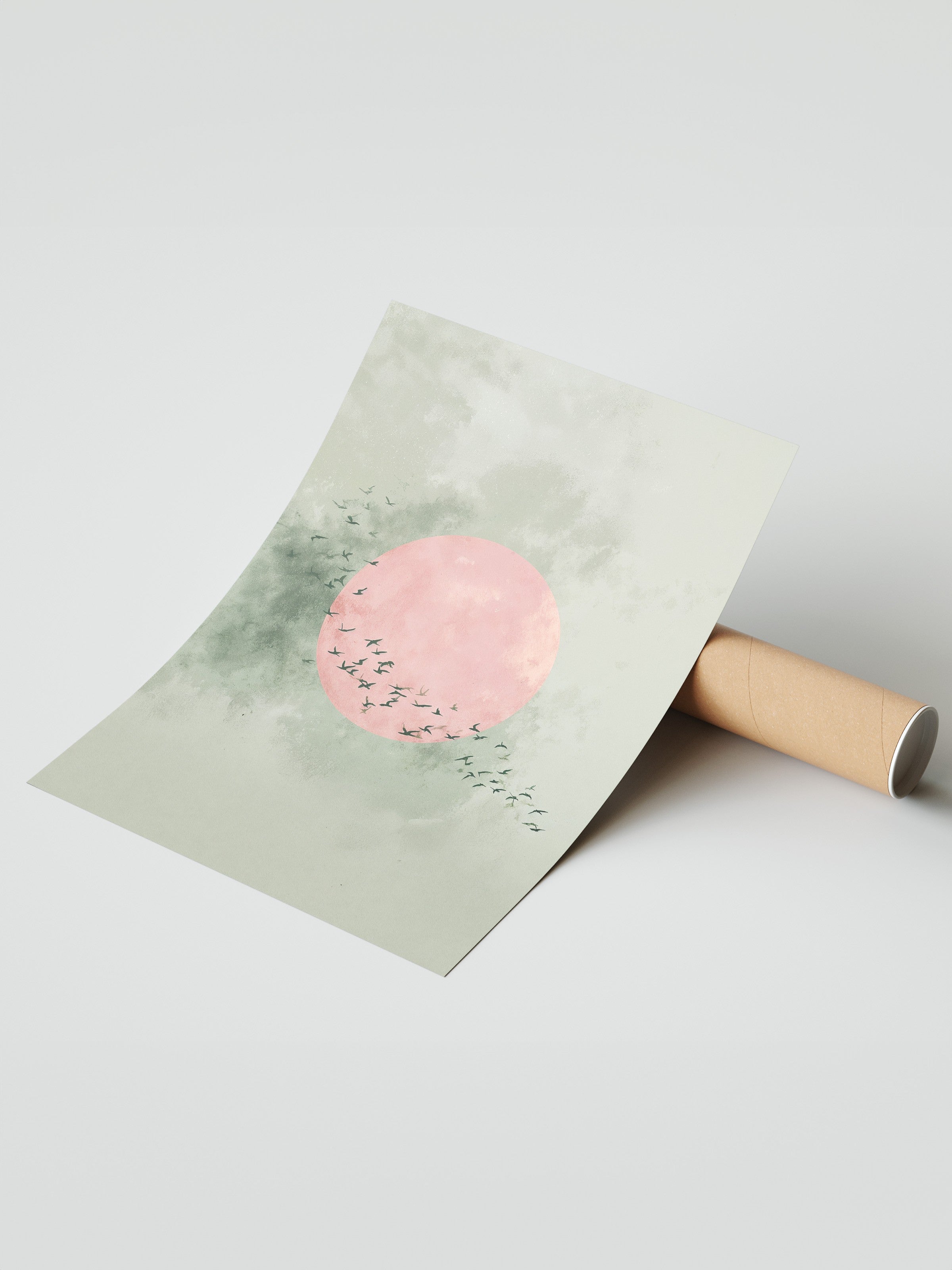 Duvar Posteri, Çerçevesiz Poster, Sanatsal Baskı, Ritüel Serisi, Kuş Tablo, NO:115236