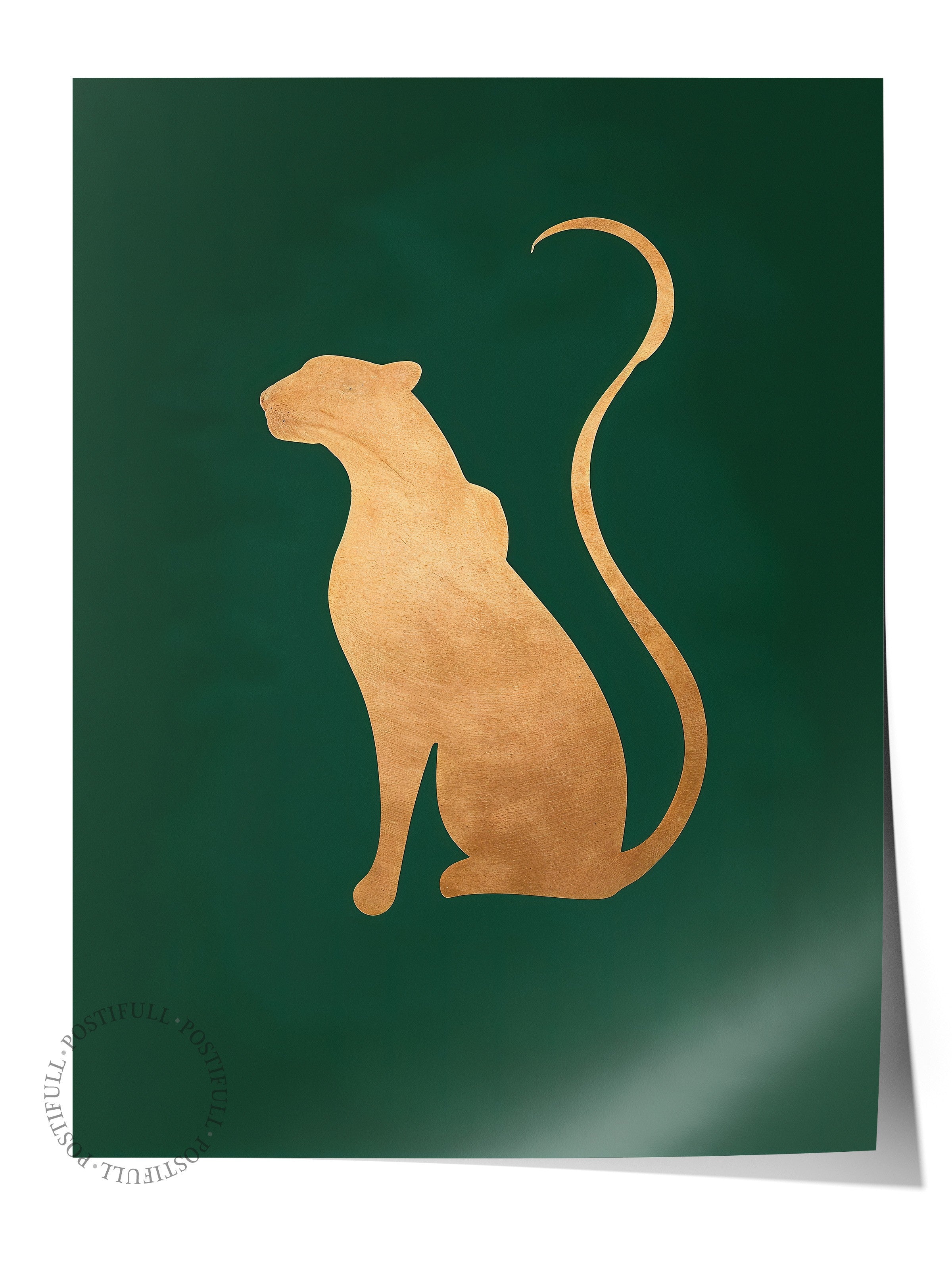 Duvar Posteri, Çerçevesiz Poster, Sanatsal Baskı, Ritüel Serisi, Leopar Tablo, NO:115222