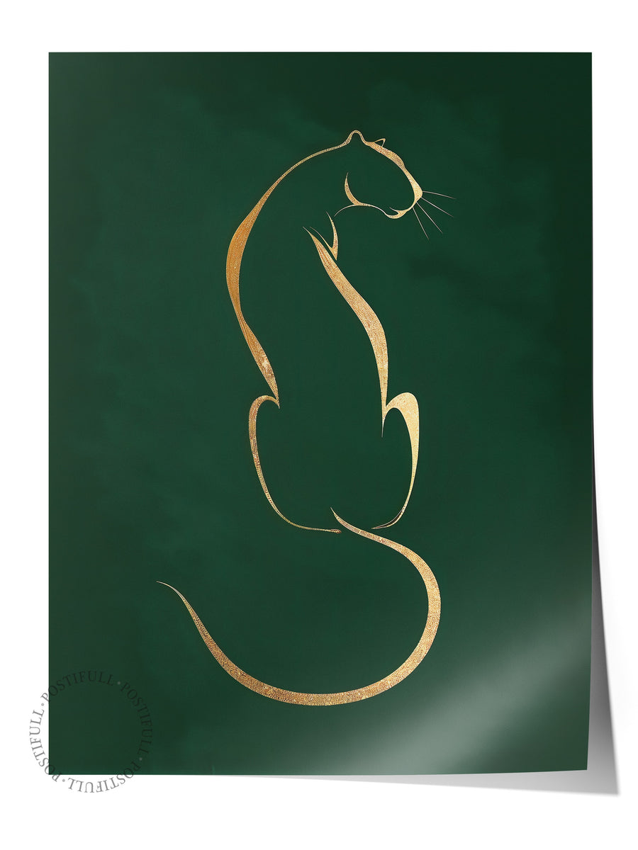 Duvar Posteri, Çerçevesiz Poster, Sanatsal Baskı, Ritüel Serisi, Leopar Tablo, NO:115223
