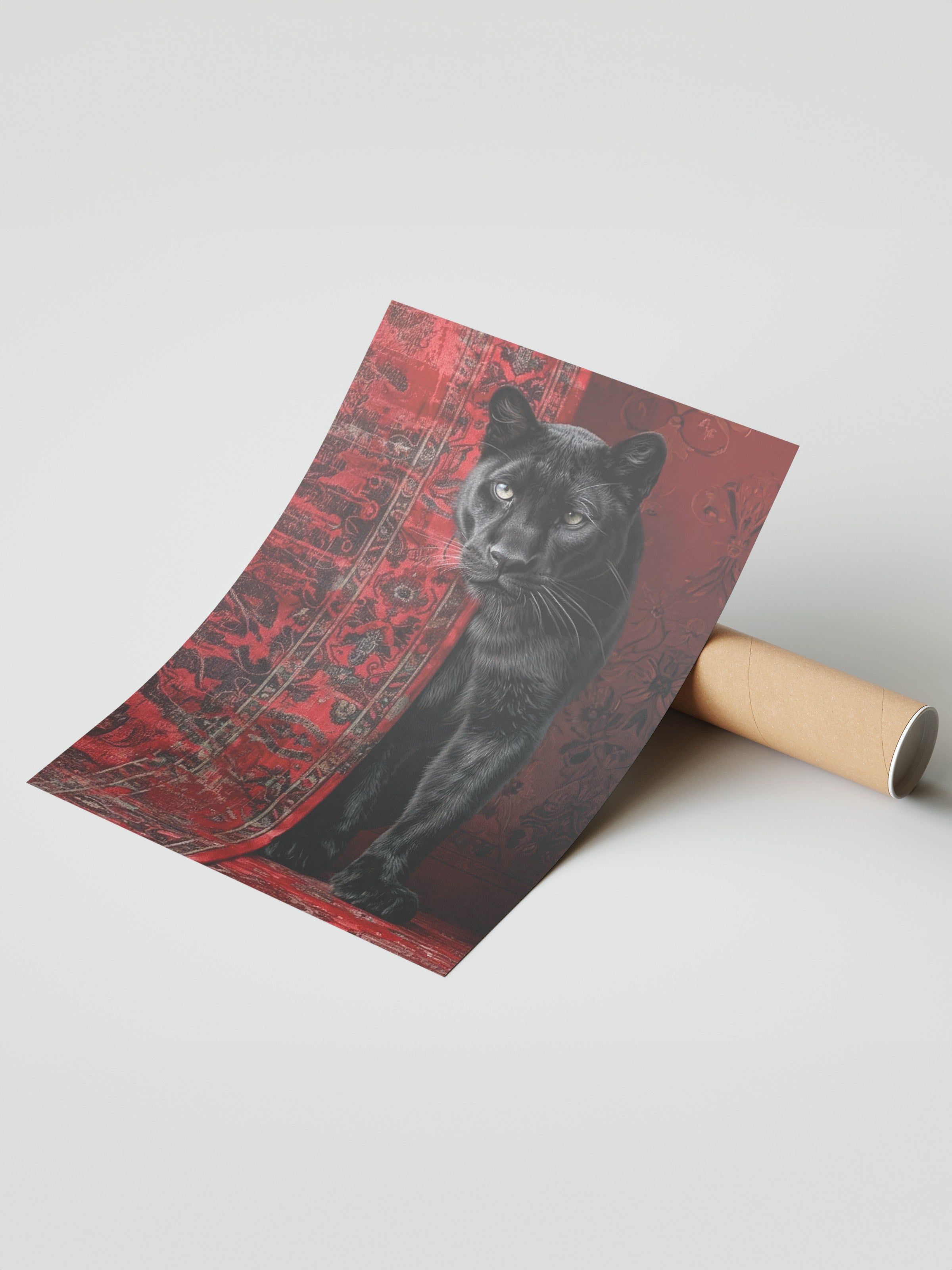 Duvar Posteri, Çerçevesiz Poster, Sanatsal Baskı, Ritüel Serisi, Leopar Tablo, NO:115238