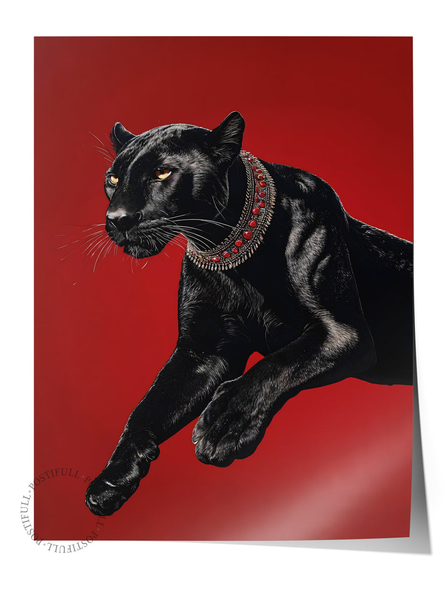Duvar Posteri, Çerçevesiz Poster, Sanatsal Baskı, Ritüel Serisi, Leopar Tablo, NO:115261