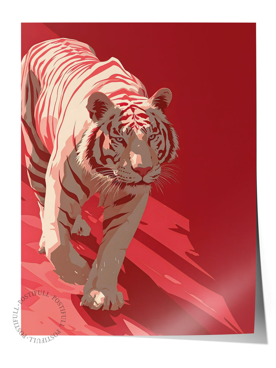 Duvar Posteri, Çerçevesiz Poster, Sanatsal Baskı, Ritüel Serisi, Leopar Tablo, NO:115262