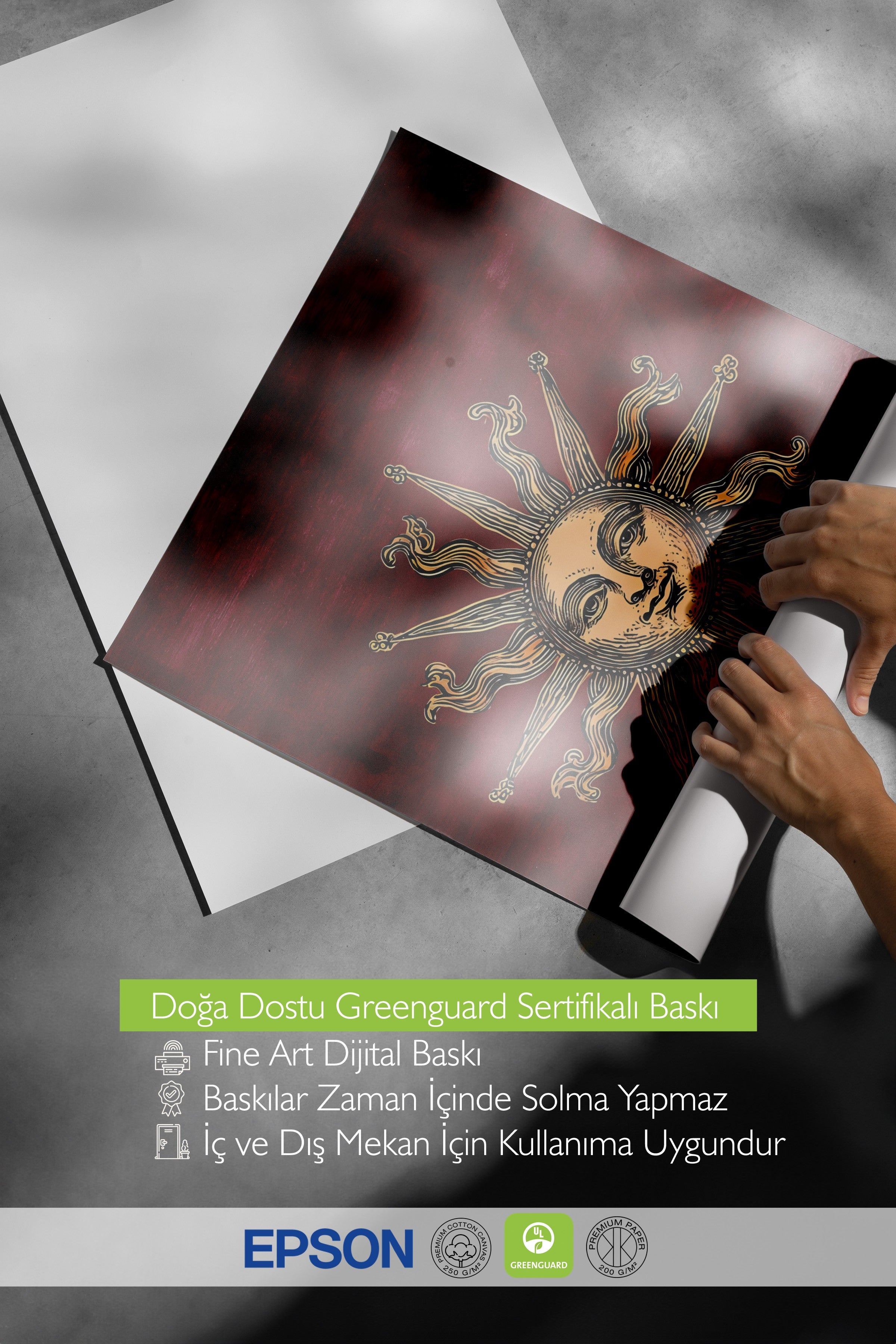 Duvar Posteri, Çerçevesiz Poster, Sanatsal Baskı, Ritüel Serisi, NO:115256