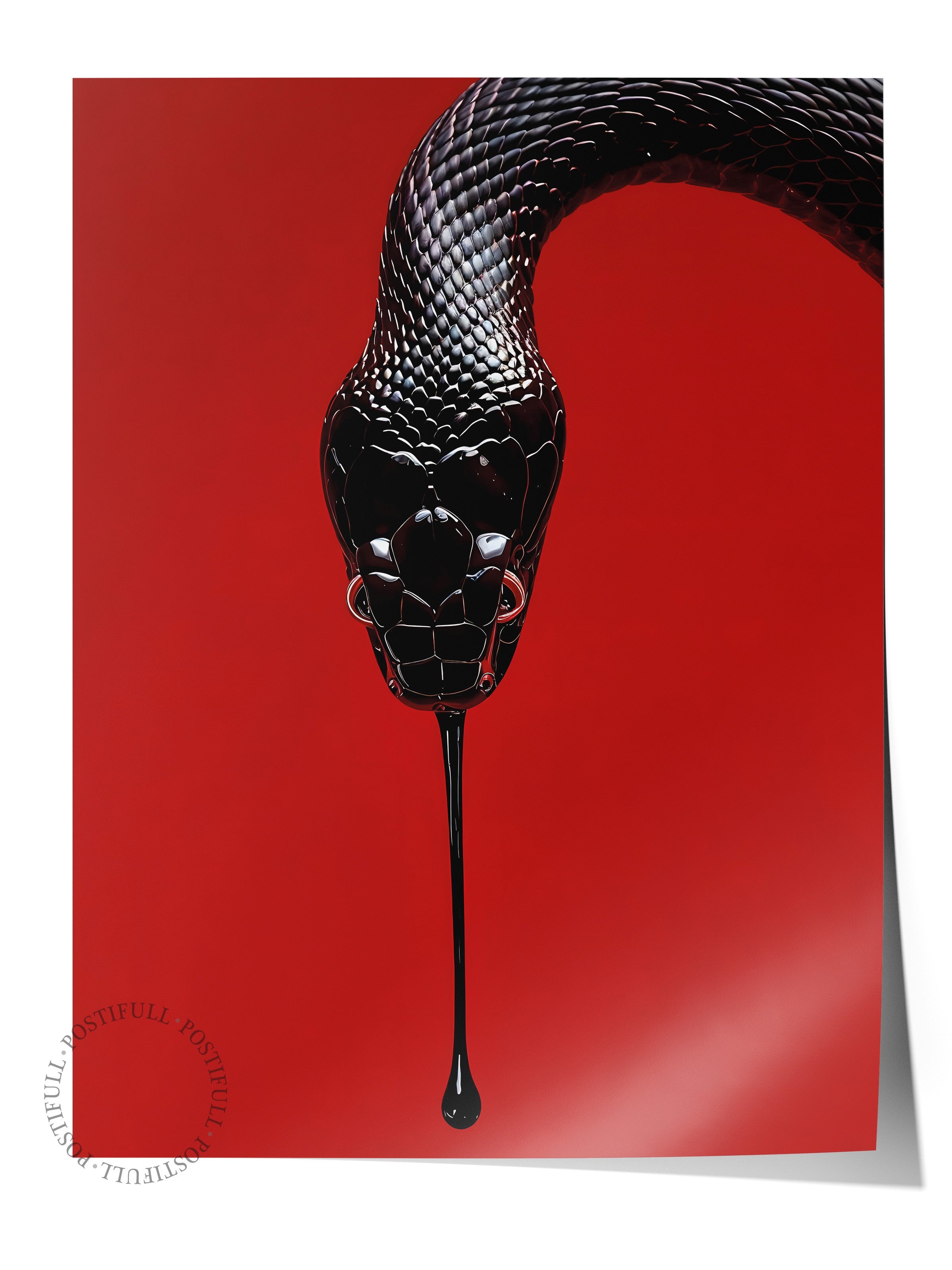 Duvar Posteri ve Dekoru, Çerçevesiz Poster, Sanatsal Baskı, Ritüel Serisi, Yılan Tablo, NO:115276