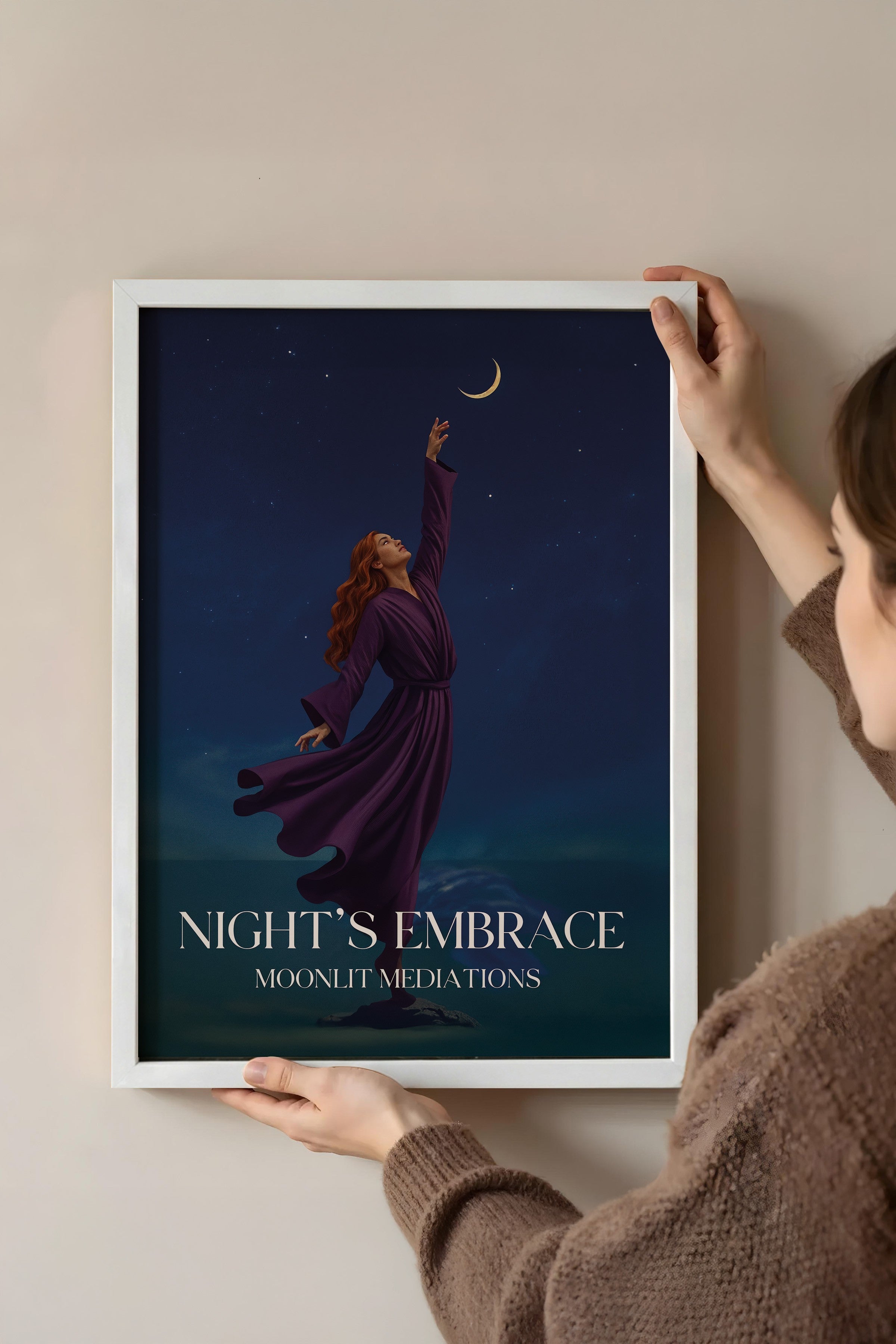 Duvar Tablosu, Beyaz Çerçeveli Tablo ve Poster, Ritüel Serisi, Maximalist Tablo, NO:115201