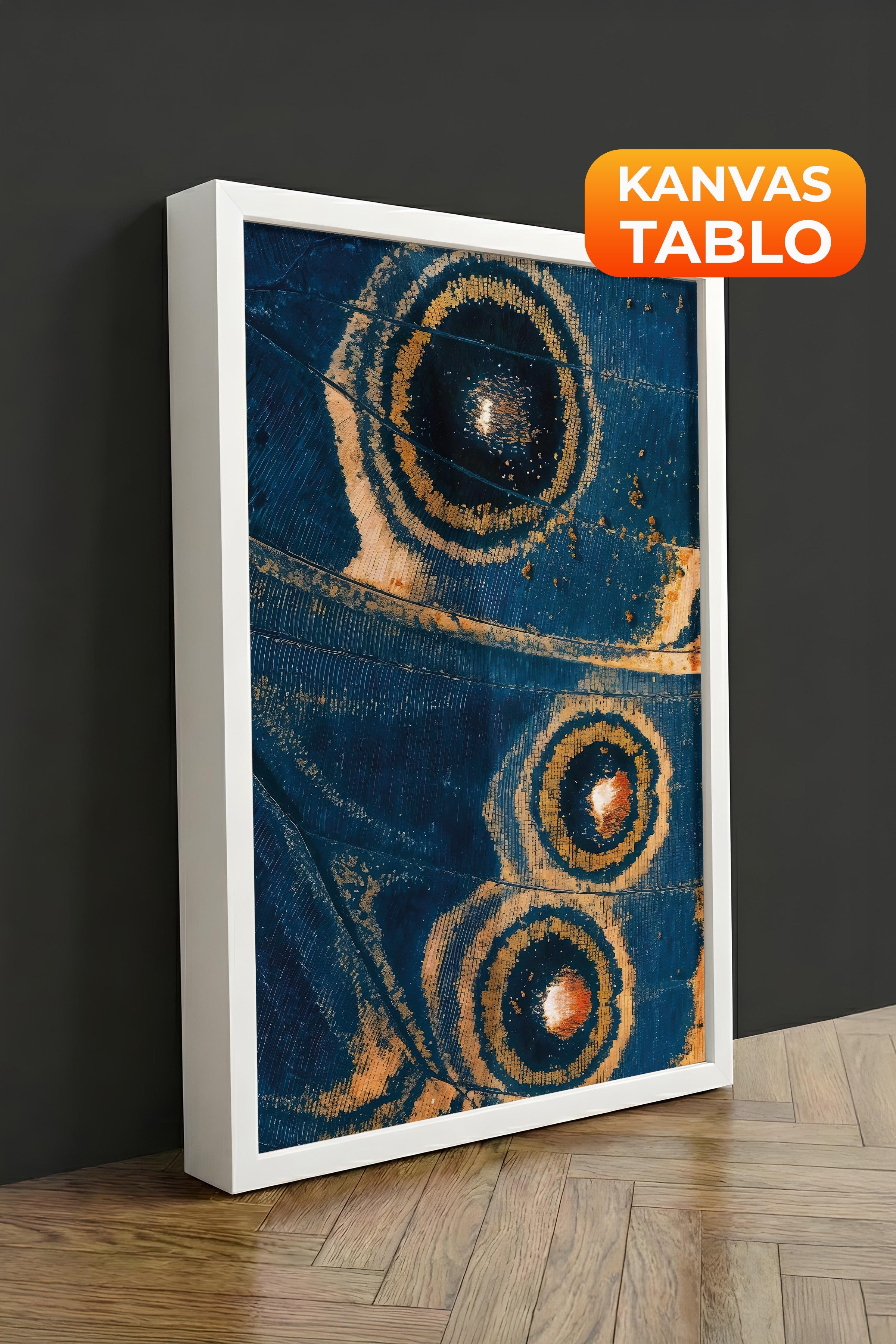 Duvar Tablosu, Lüks Beyaz Çerçeveli Kanvas Tablo, Ritüel Serisi, NO:115255