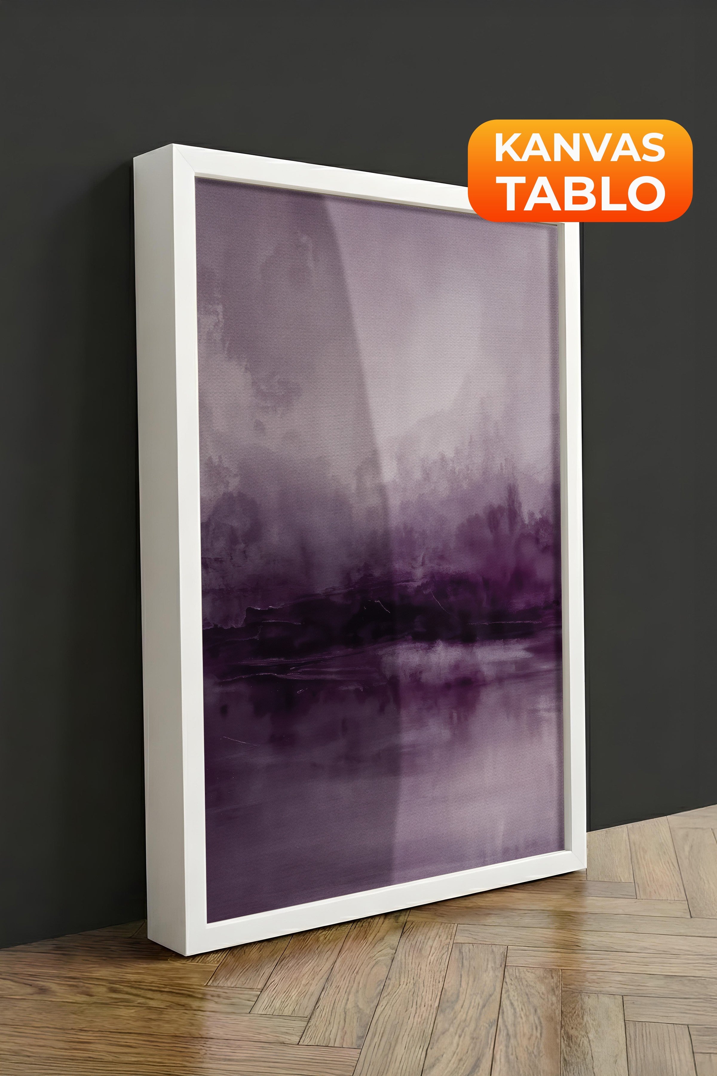 Duvar Tablosu, Lüks Beyaz Çerçeveli Kanvas Tablo, Ritüel Serisi, Yağlıboya Tablo, NO:115219