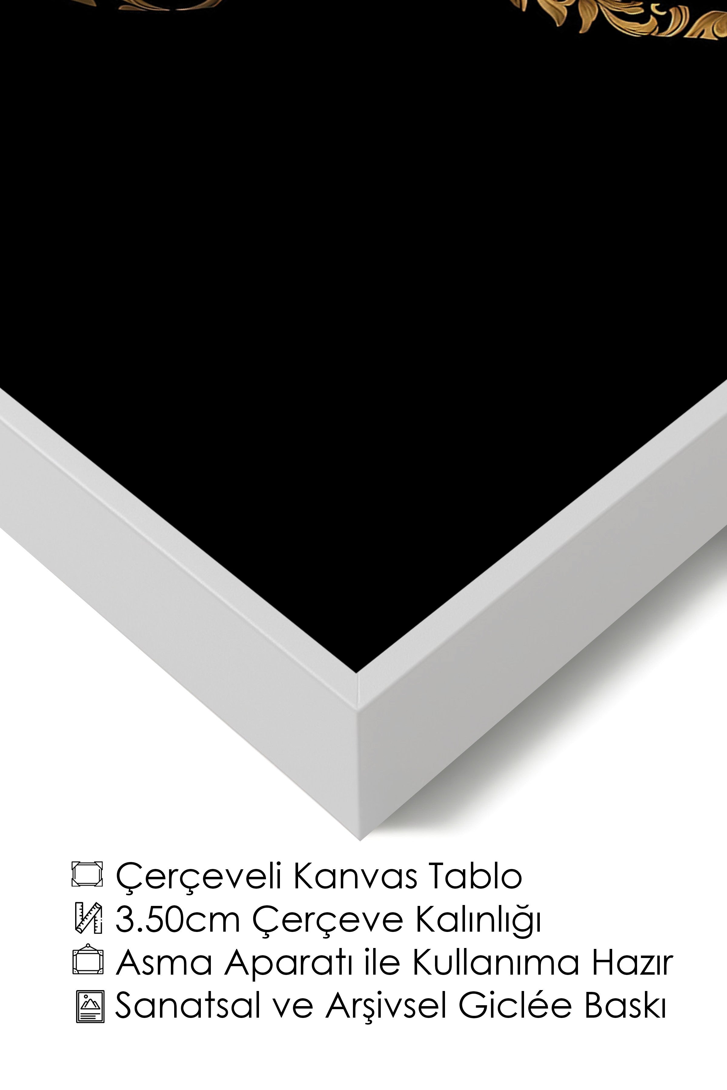 Duvar Tablosu, Lüks Beyaz Çerçeveli Kanvas Tablo, Ritüel Serisi, Yılan Tablo, NO:115263