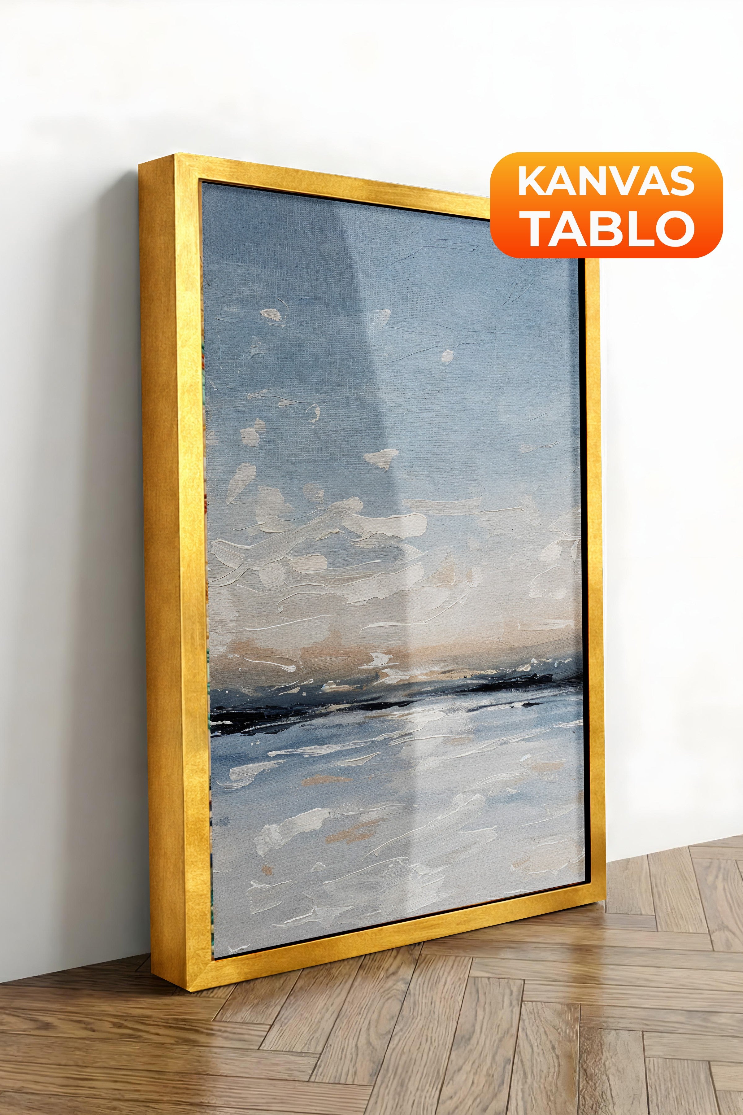 Duvar Tablosu, Lüks Gold Çerçeveli Kanvas Tablo, Ritüel Serisi, Yağlıboya Tablo, NO:115218