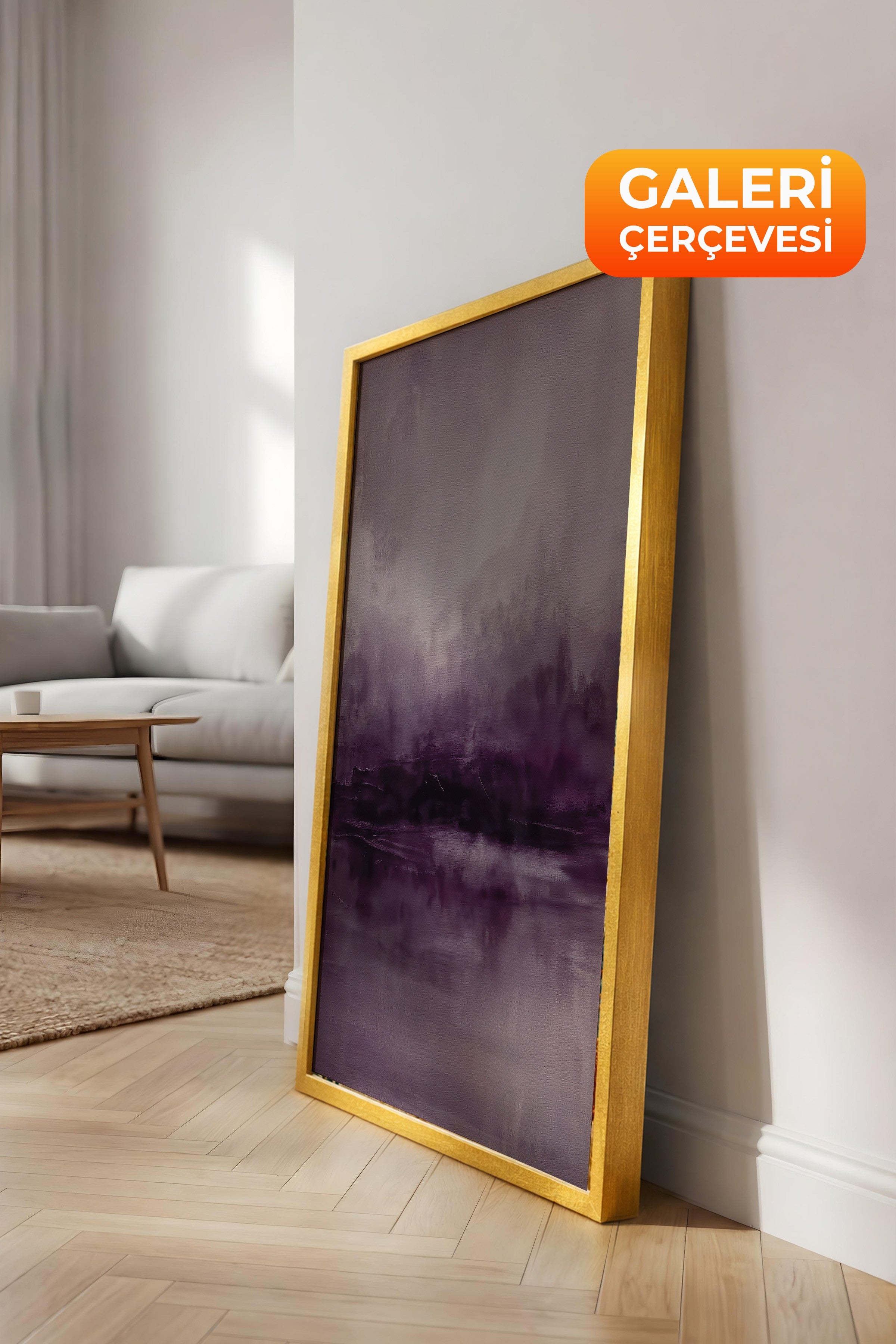 Duvar Tablosu, Lüks Gold Çerçeveli Kanvas Tablo, Ritüel Serisi, Yağlıboya Tablo, NO:115219
