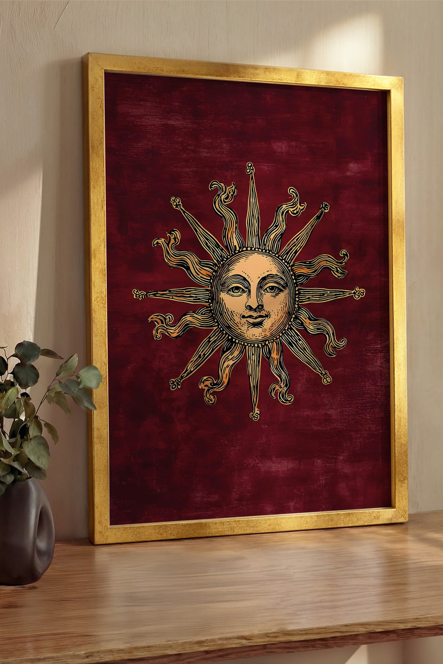 Duvar Tablosu, Lüks Gold Çerçeveli Tablo ve Poster, Ritüel Serisi, NO:115256