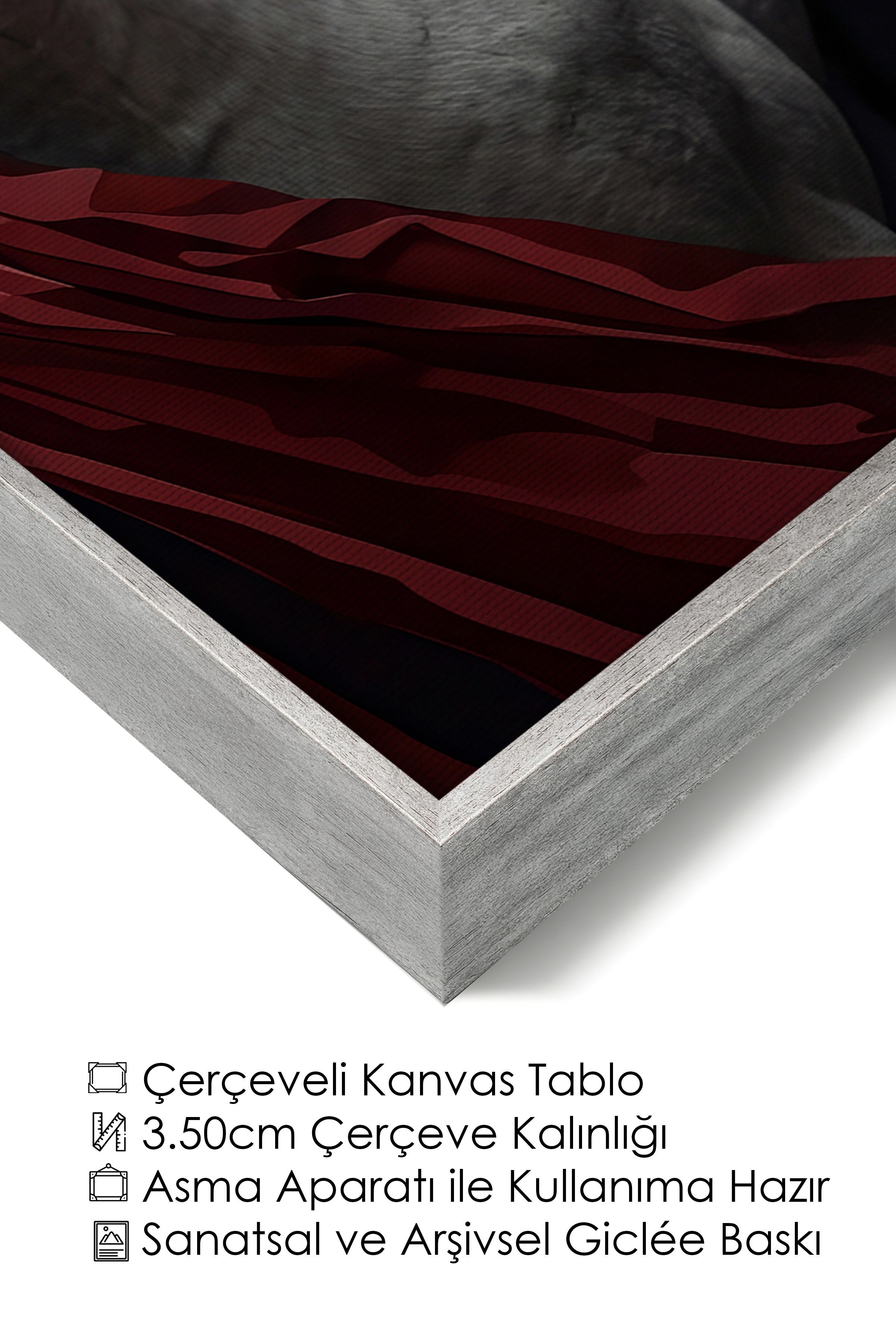 Duvar Tablosu, Lüks Gümüş Çerçeveli Kanvas Tablo, Ritüel Serisi, At Tablo, NO:115189