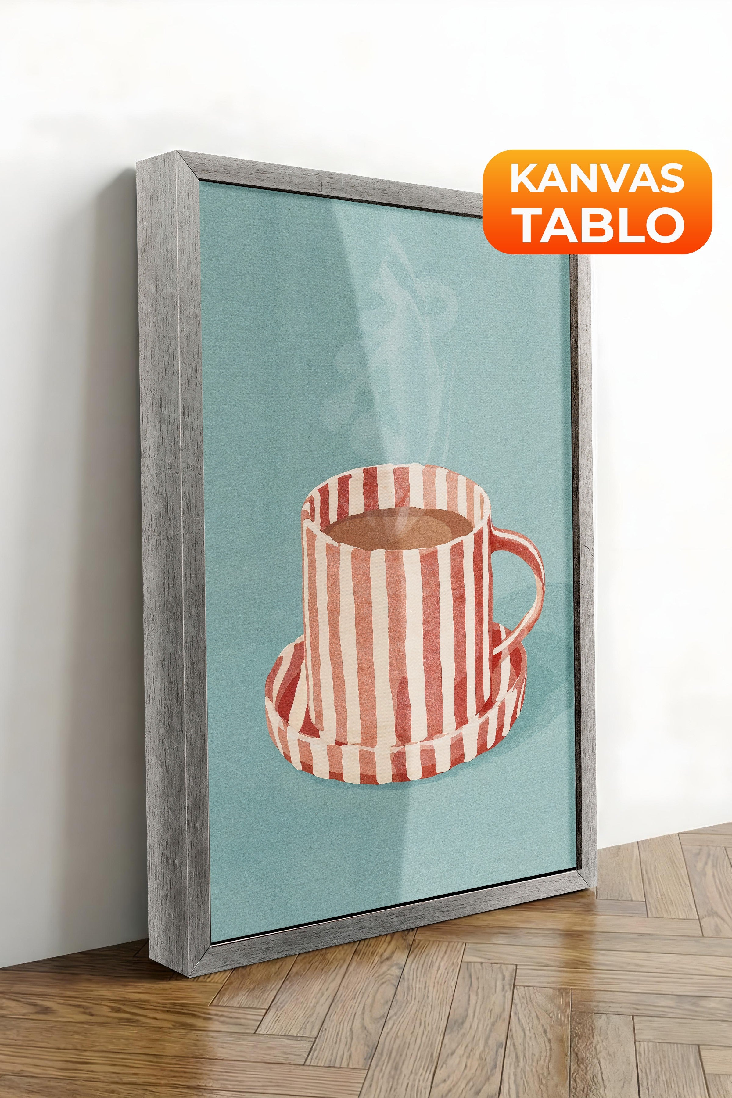 Duvar Tablosu, Lüks Gümüş Çerçeveli Kanvas Tablo, Ritüel Serisi, Maximalist Tablo, NO:115193