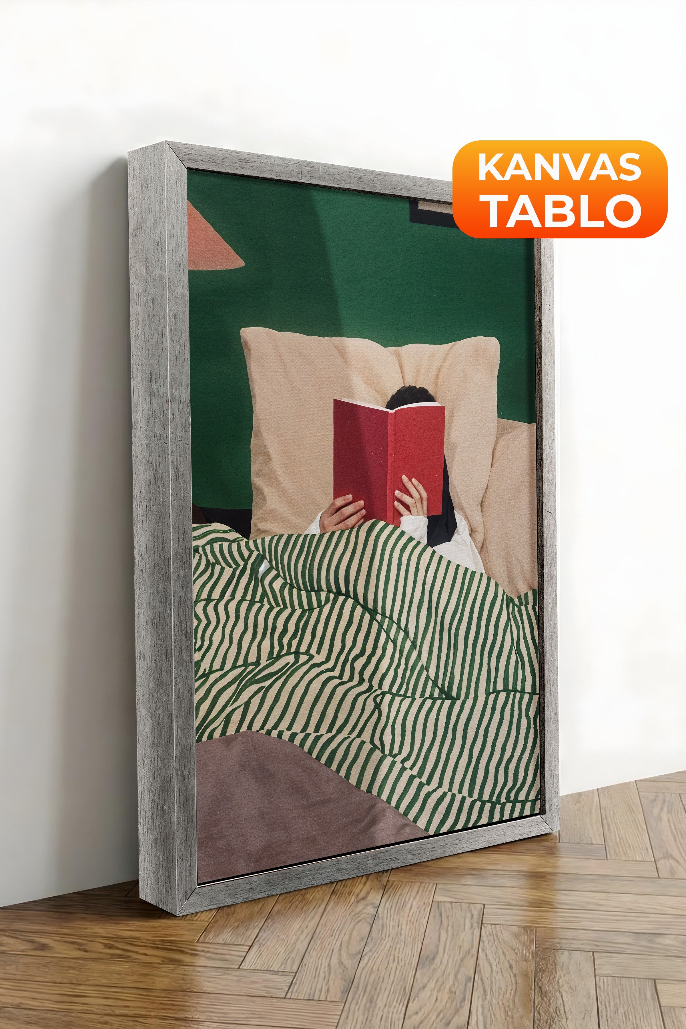 Duvar Tablosu, Lüks Gümüş Çerçeveli Kanvas Tablo, Ritüel Serisi, Maximalist Tablo, NO:115195