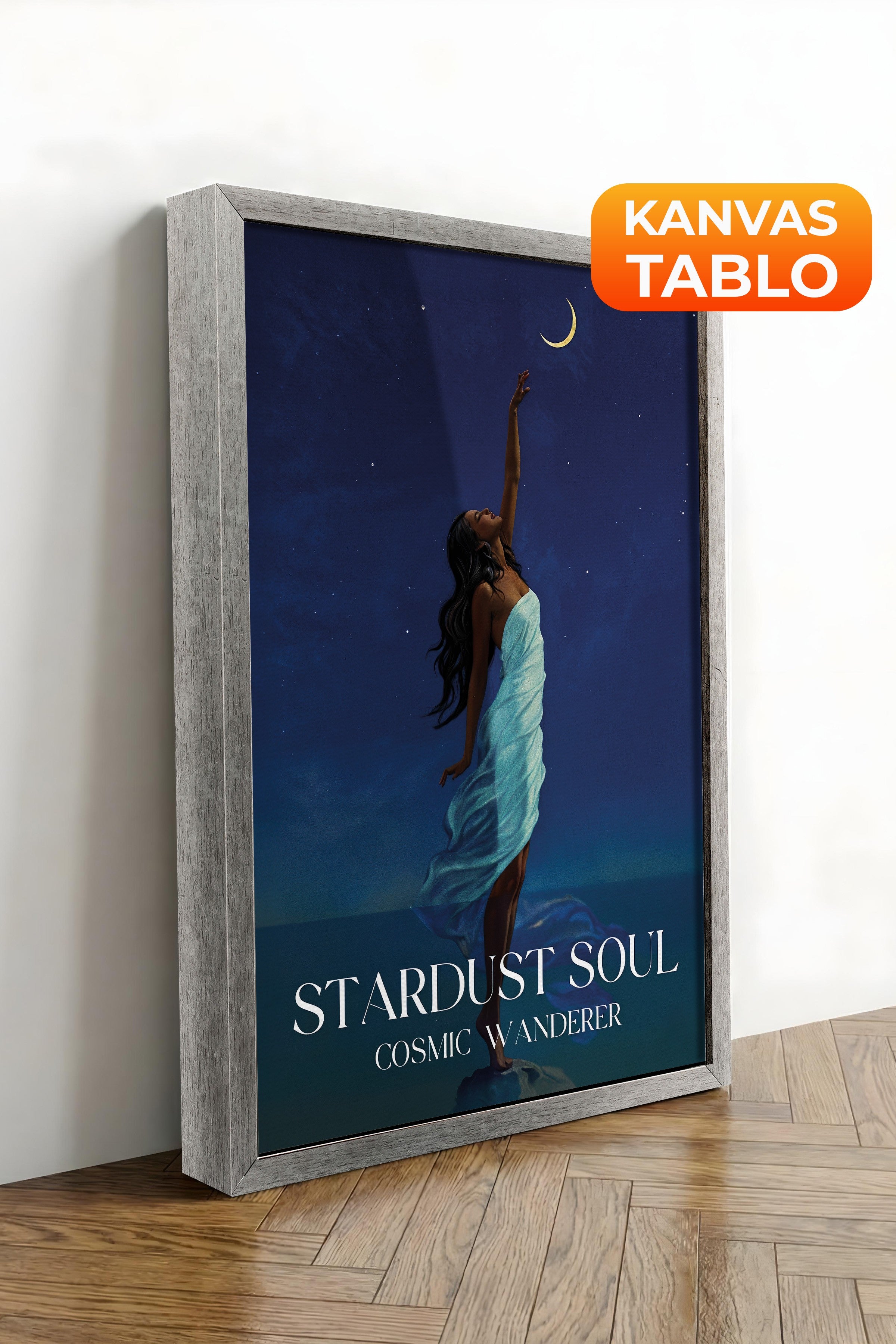 Duvar Tablosu, Lüks Gümüş Çerçeveli Kanvas Tablo, Ritüel Serisi, NO:115215