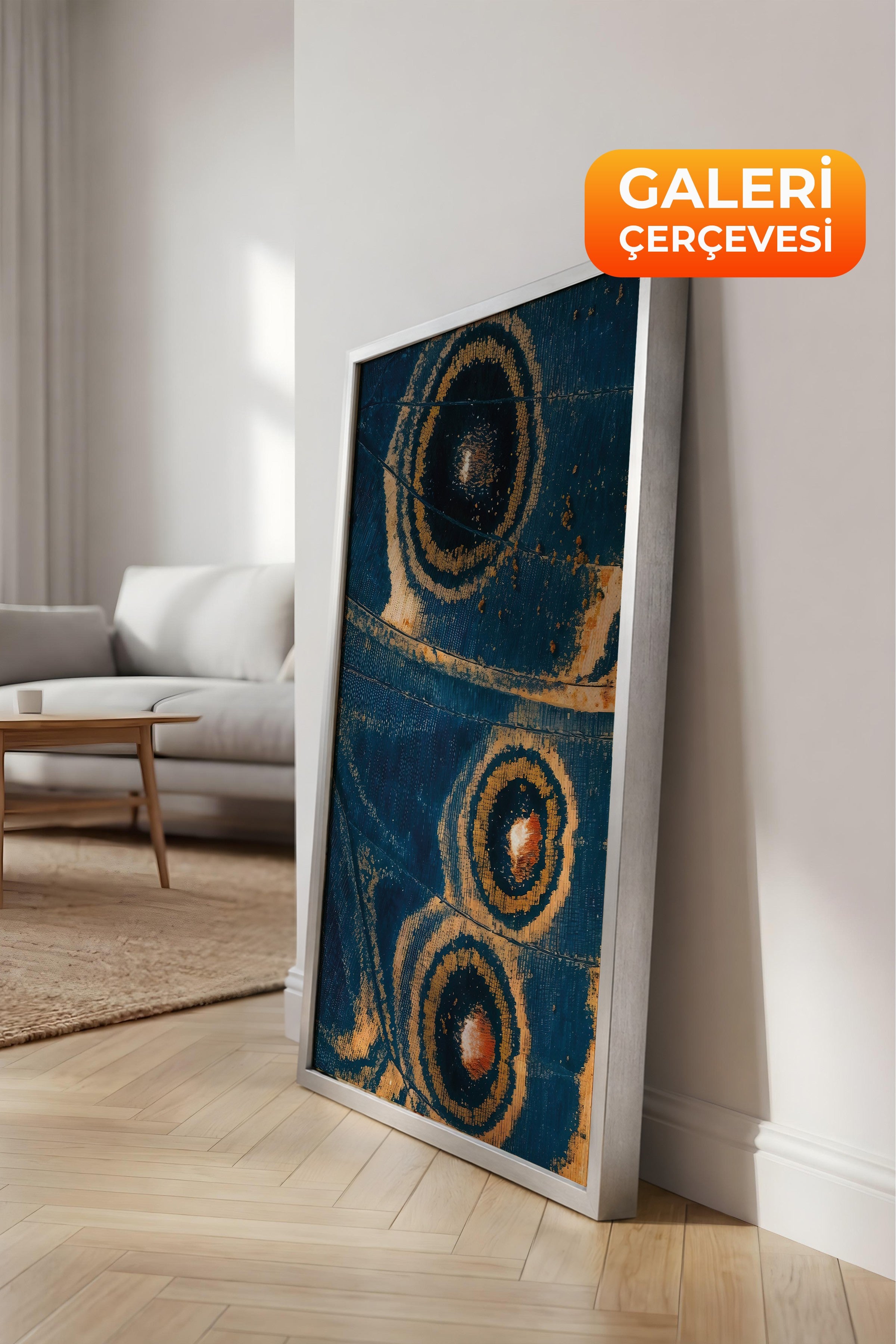 Duvar Tablosu, Lüks Gümüş Çerçeveli Kanvas Tablo, Ritüel Serisi, NO:115255