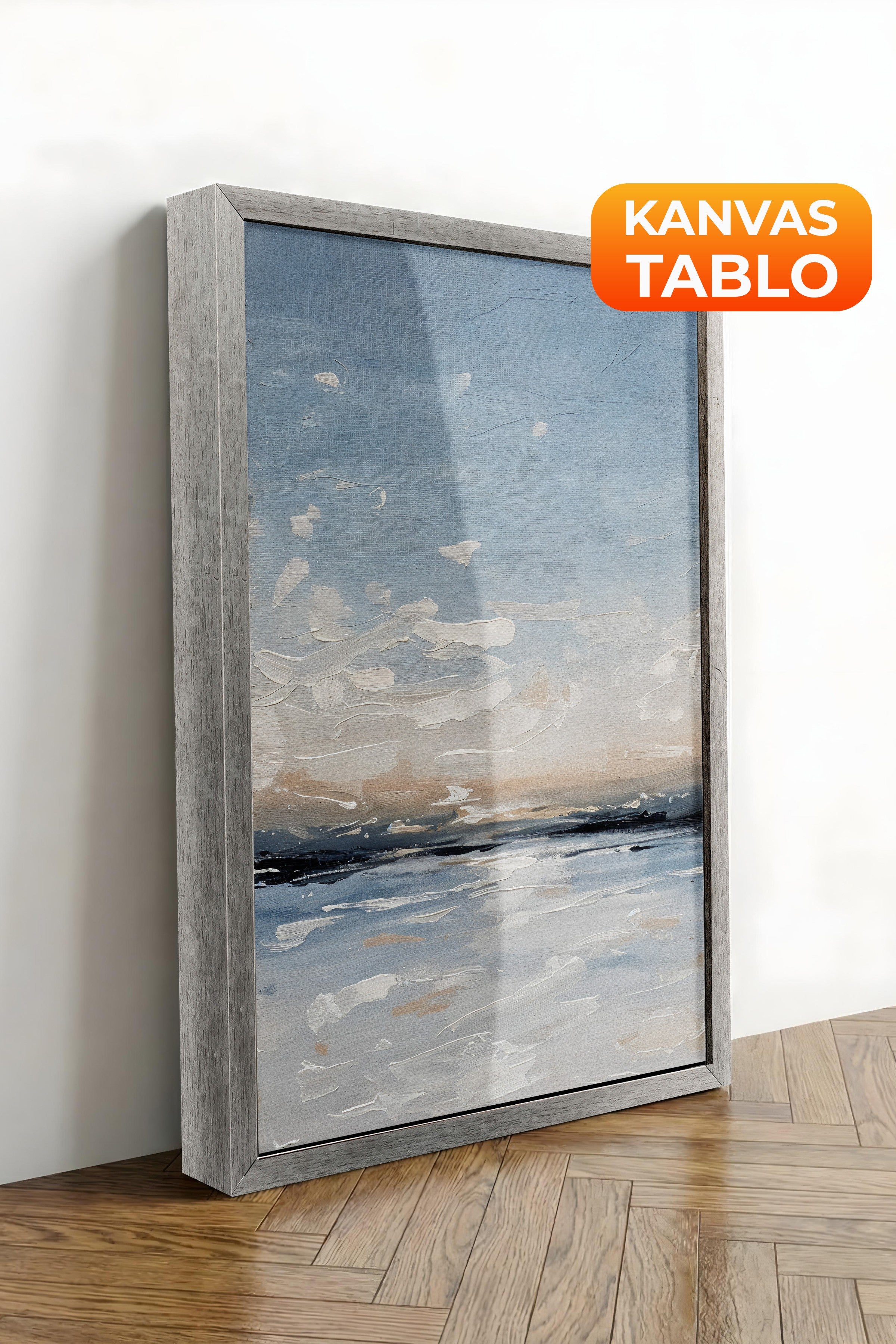 Duvar Tablosu, Lüks Gümüş Çerçeveli Kanvas Tablo, Ritüel Serisi, Yağlıboya Tablo, NO:115218