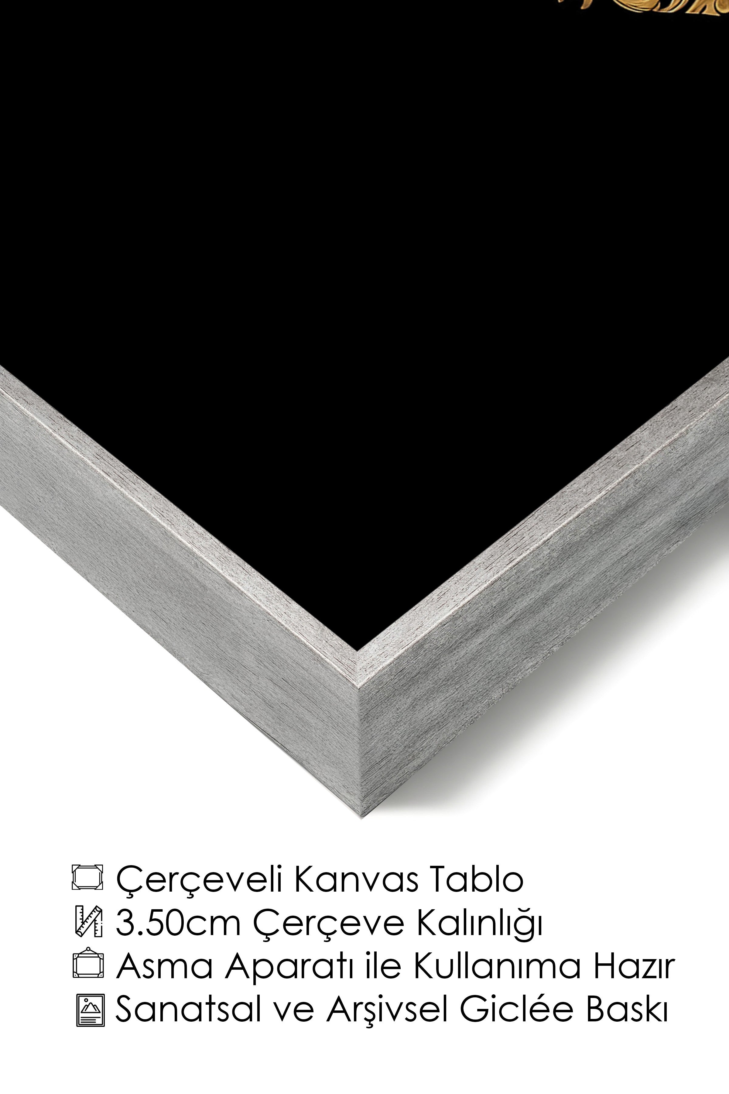 Duvar Tablosu, Lüks Gümüş Çerçeveli Kanvas Tablo, Ritüel Serisi, Yılan Tablo, NO:115263