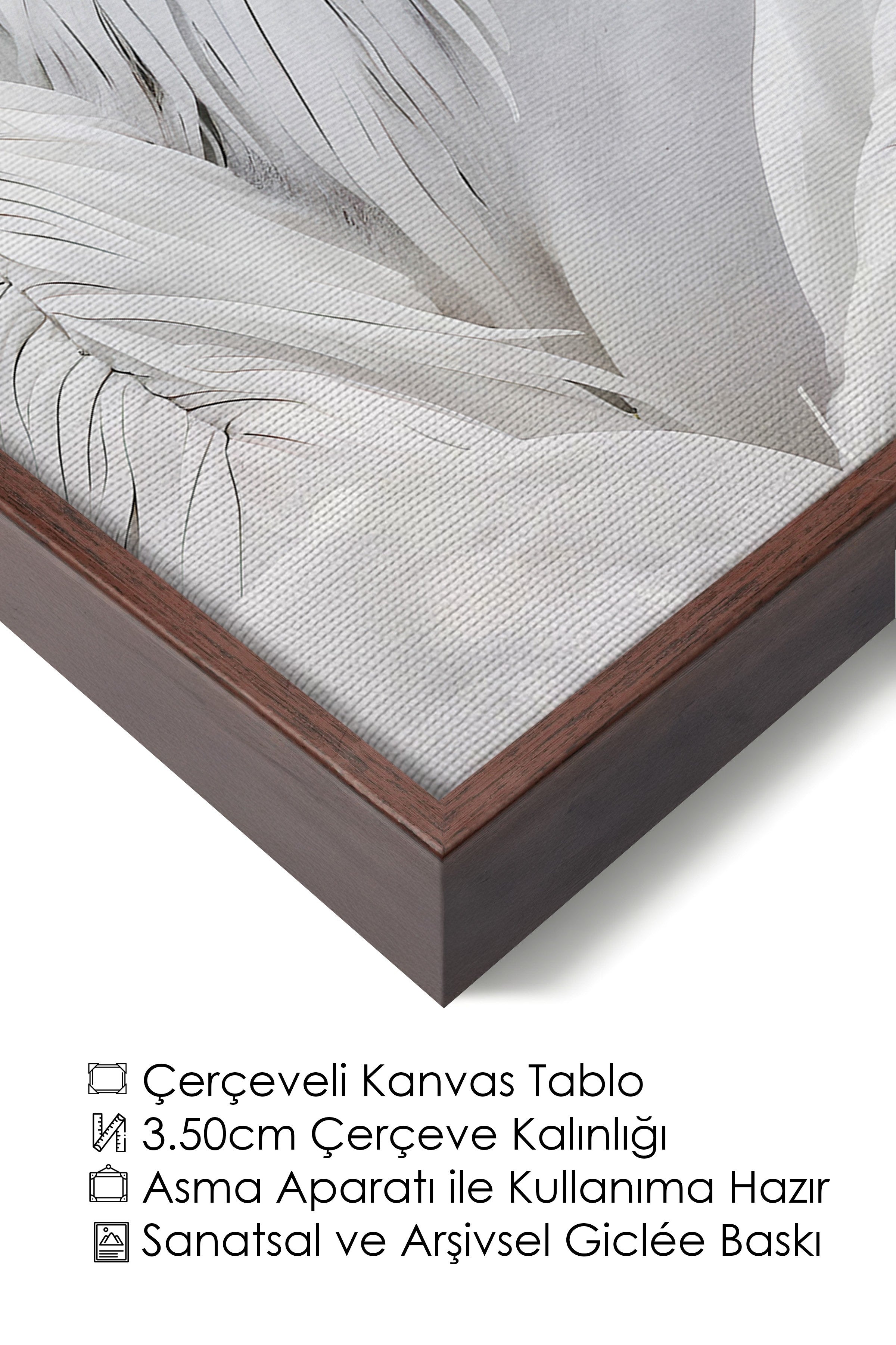 Duvar Tablosu, Lüks Kahverengi Çerçeveli Kanvas Tablo, Ritüel Serisi, At Tablo, NO:115191