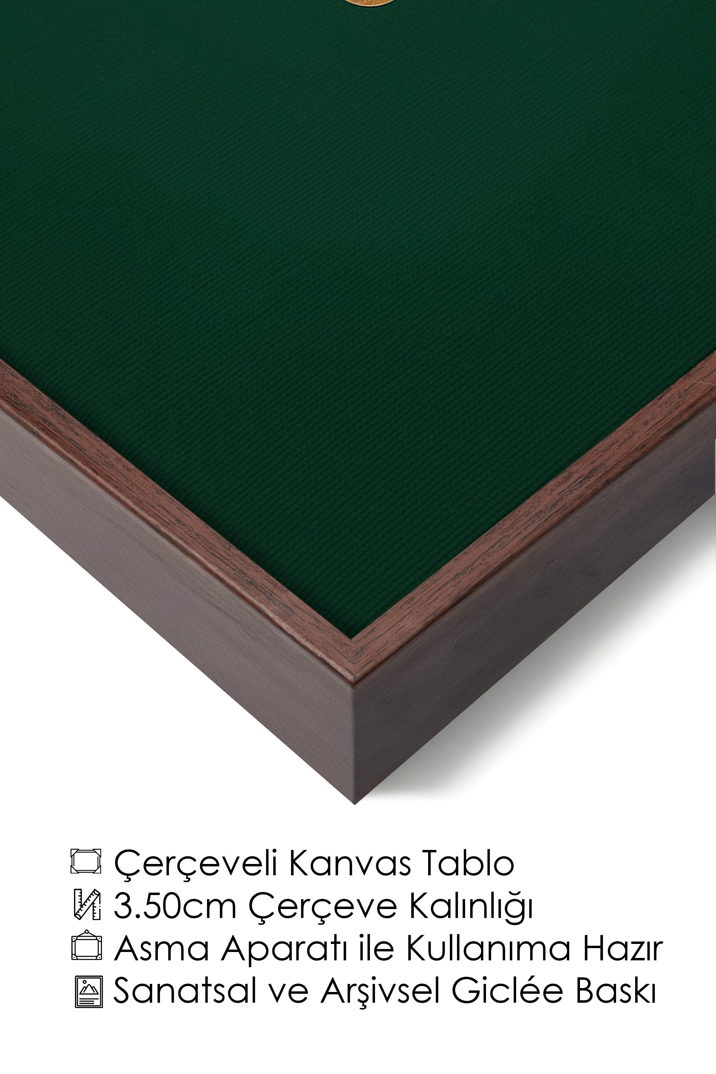 Duvar Tablosu, Lüks Kahverengi Çerçeveli Kanvas Tablo, Ritüel Serisi, Leopar Tablo, NO:115222