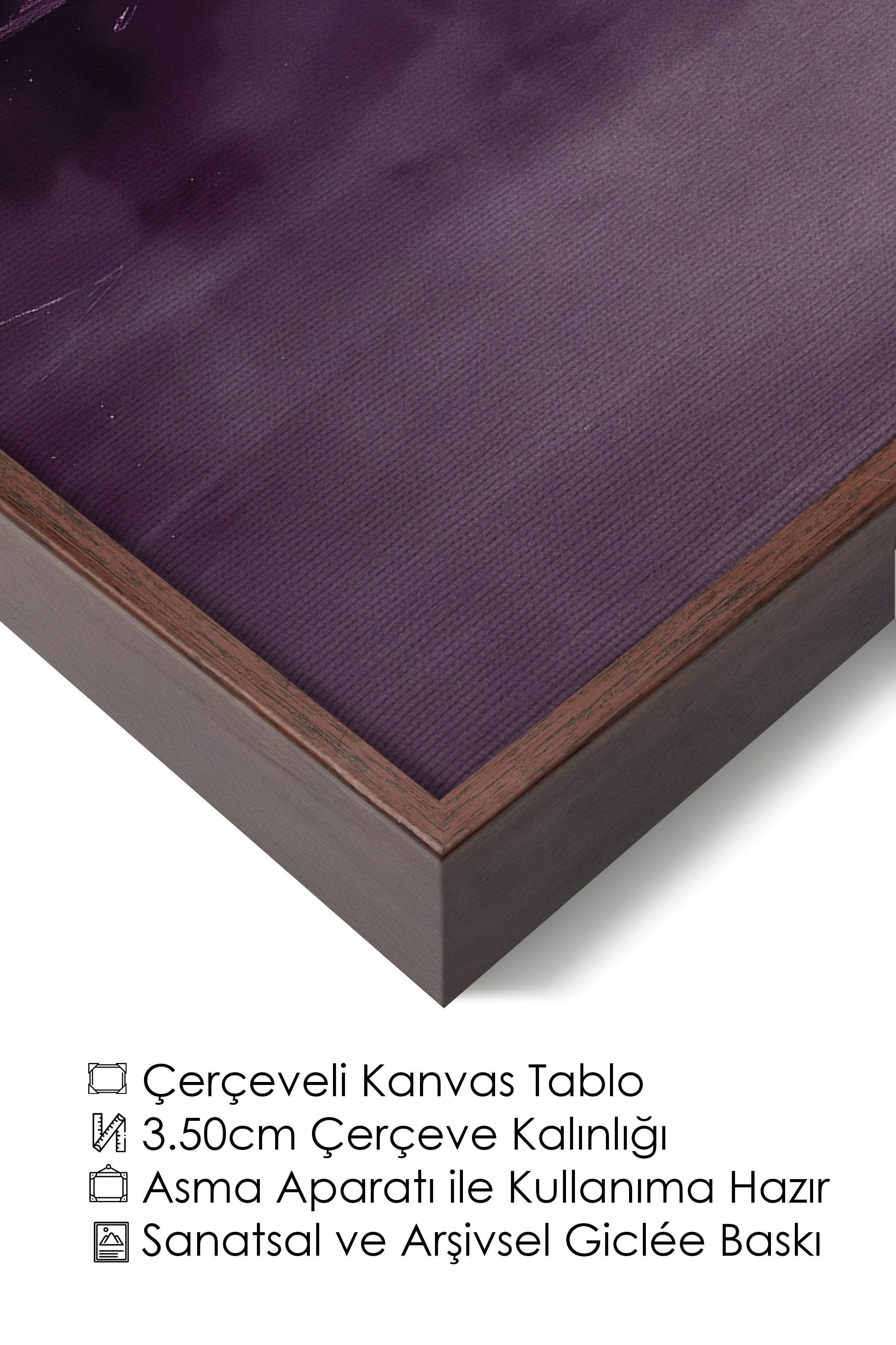 Duvar Tablosu, Lüks Kahverengi Çerçeveli Kanvas Tablo, Ritüel Serisi, Yağlıboya Tablo, NO:115219