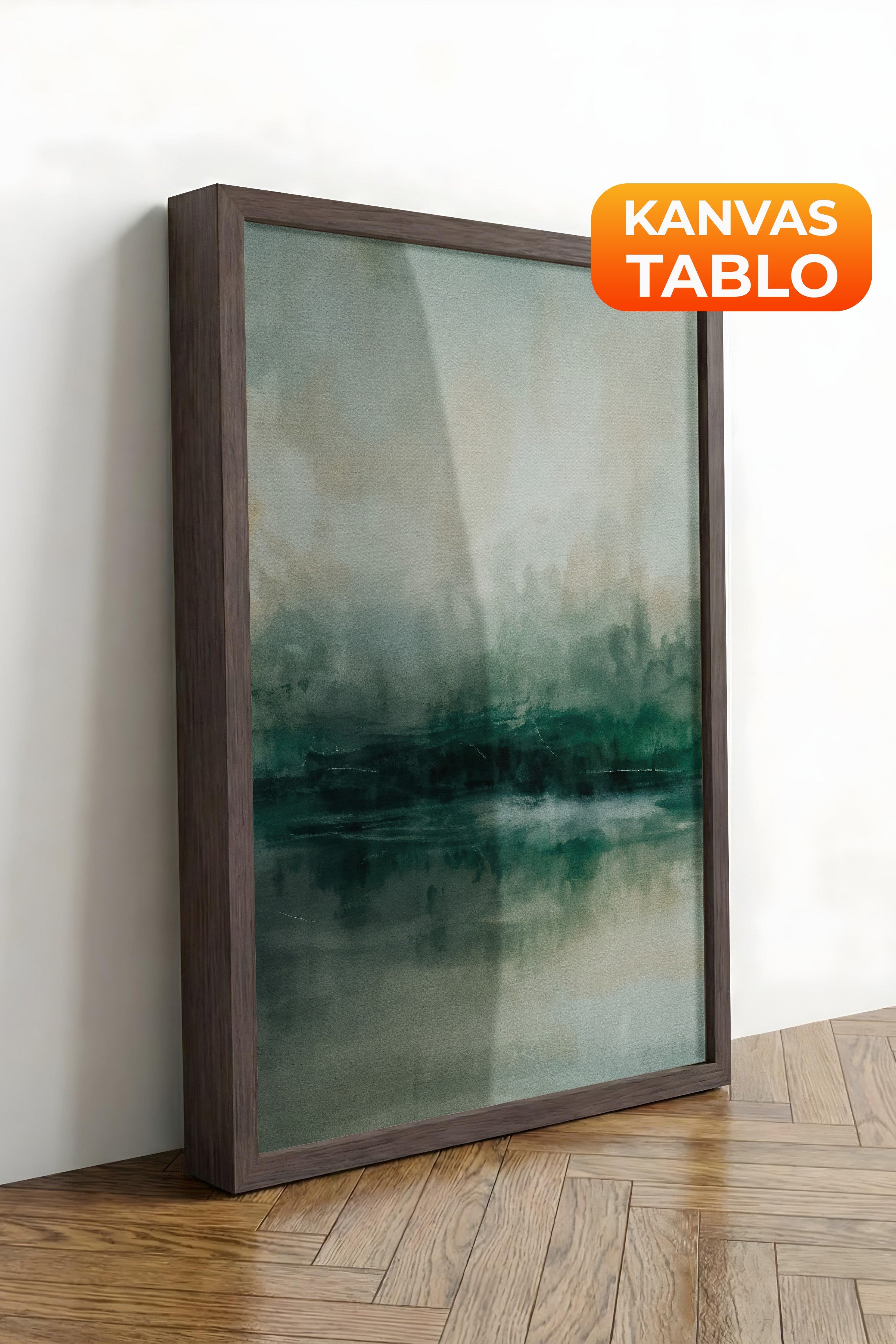 Duvar Tablosu, Lüks Kahverengi Çerçeveli Kanvas Tablo, Ritüel Serisi, Yağlıboya Tablo, NO:115220