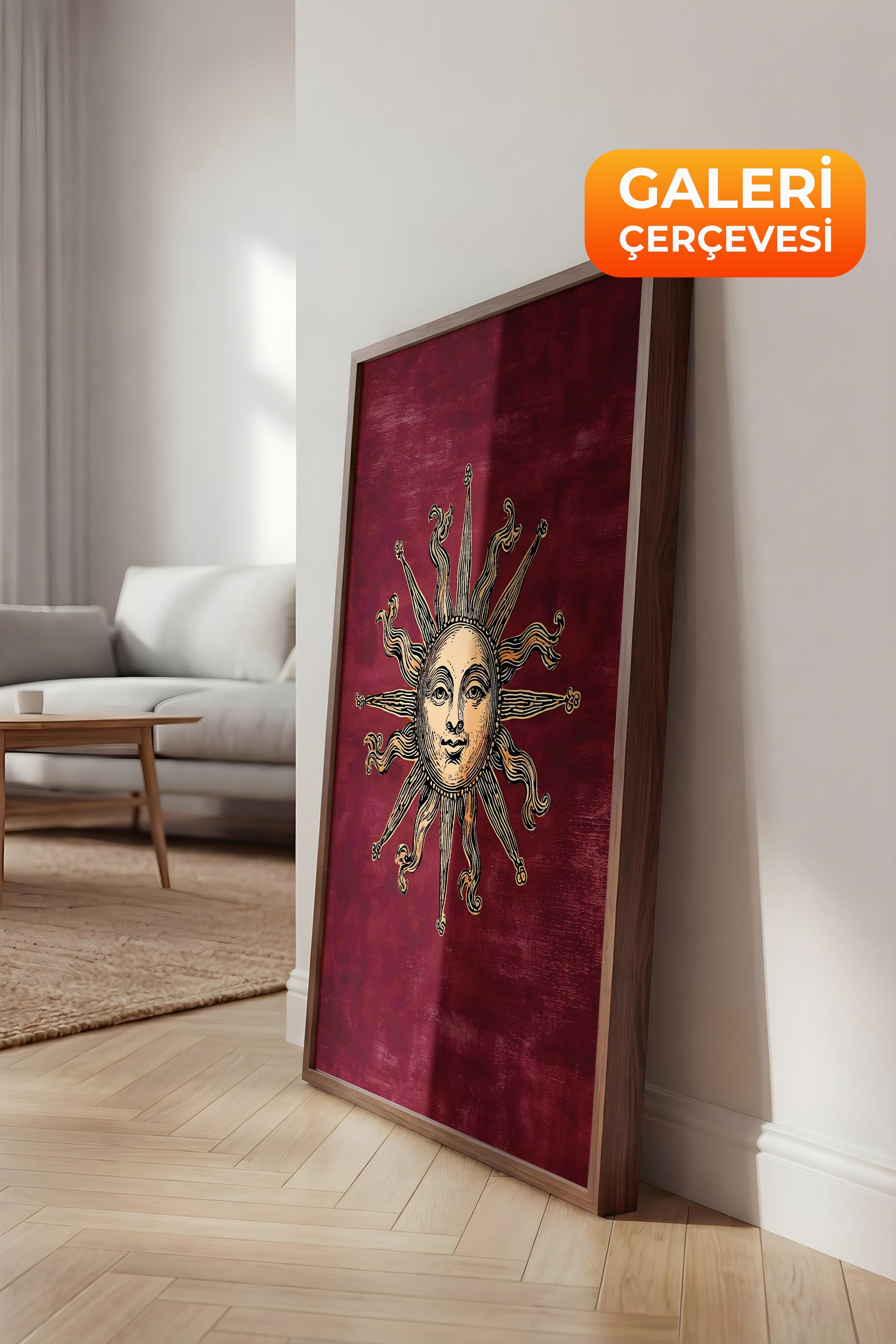 Duvar Tablosu, Lüks Kahverengi Çerçeveli Tablo ve Poster, Ritüel Serisi, NO:115256