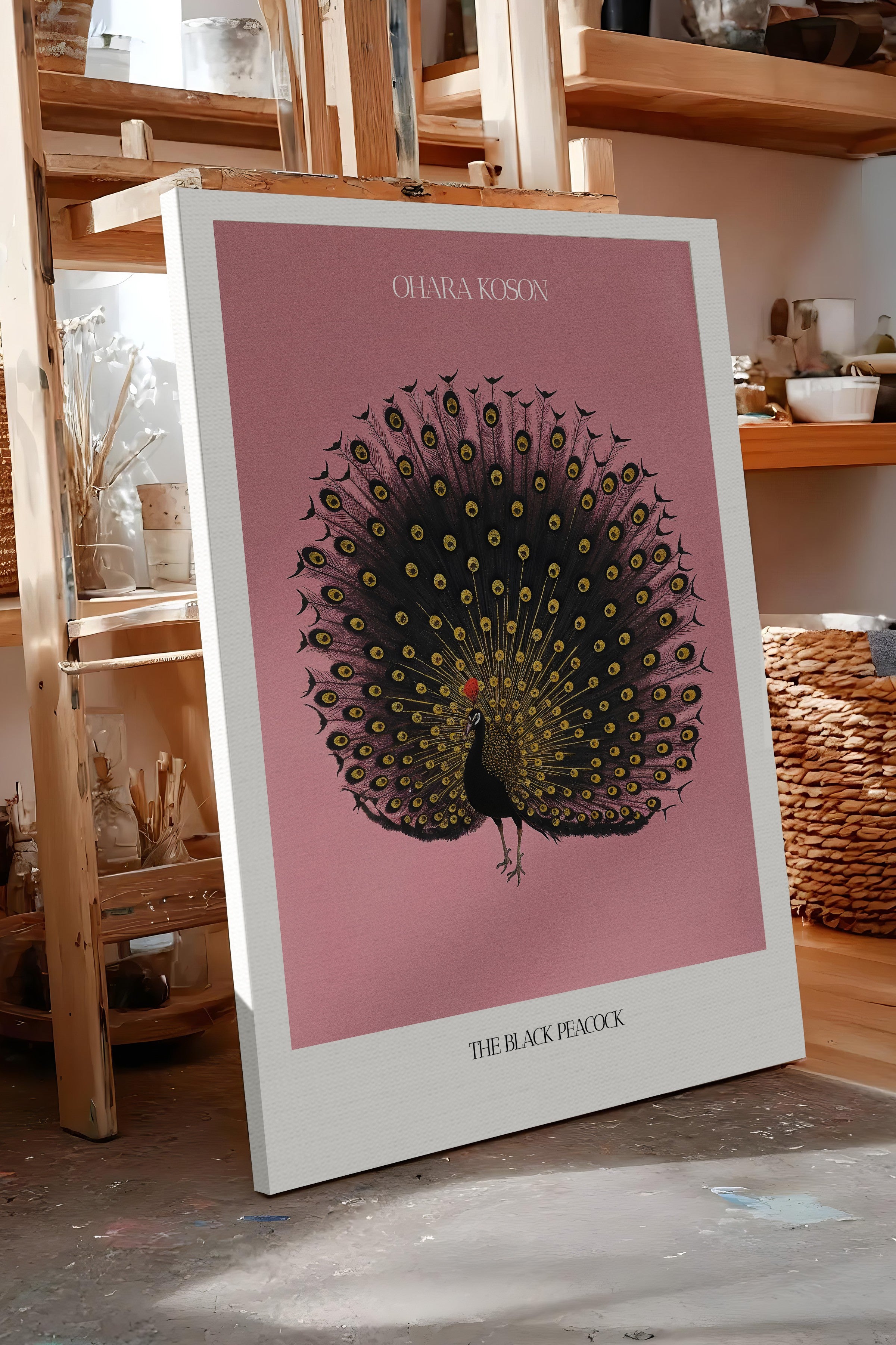 Duvar Tablosu, Lüks Kanvas Tablo, Ritüel Serisi, Kuş Tablo, NO:115214