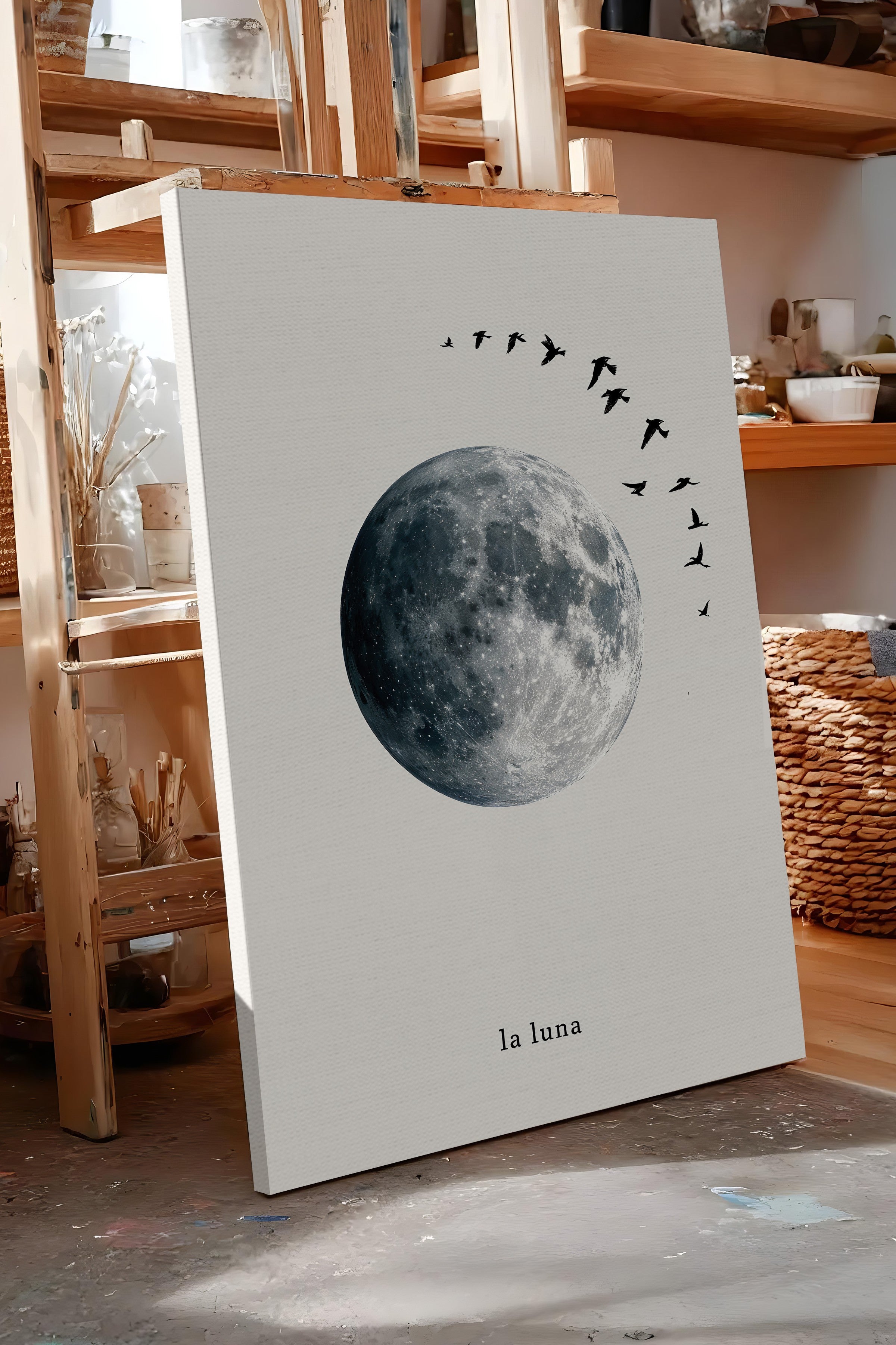 Duvar Tablosu, Lüks Kanvas Tablo, Ritüel Serisi, Kuş Tablo, NO:115227