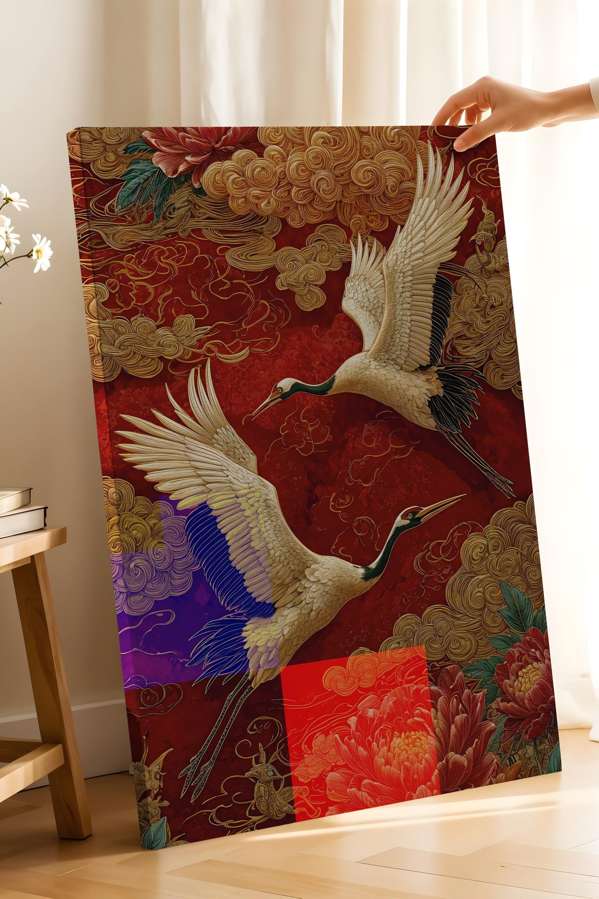 Duvar Tablosu, Lüks Kanvas Tablo, Ritüel Serisi, Leopar Tablo, NO:115252