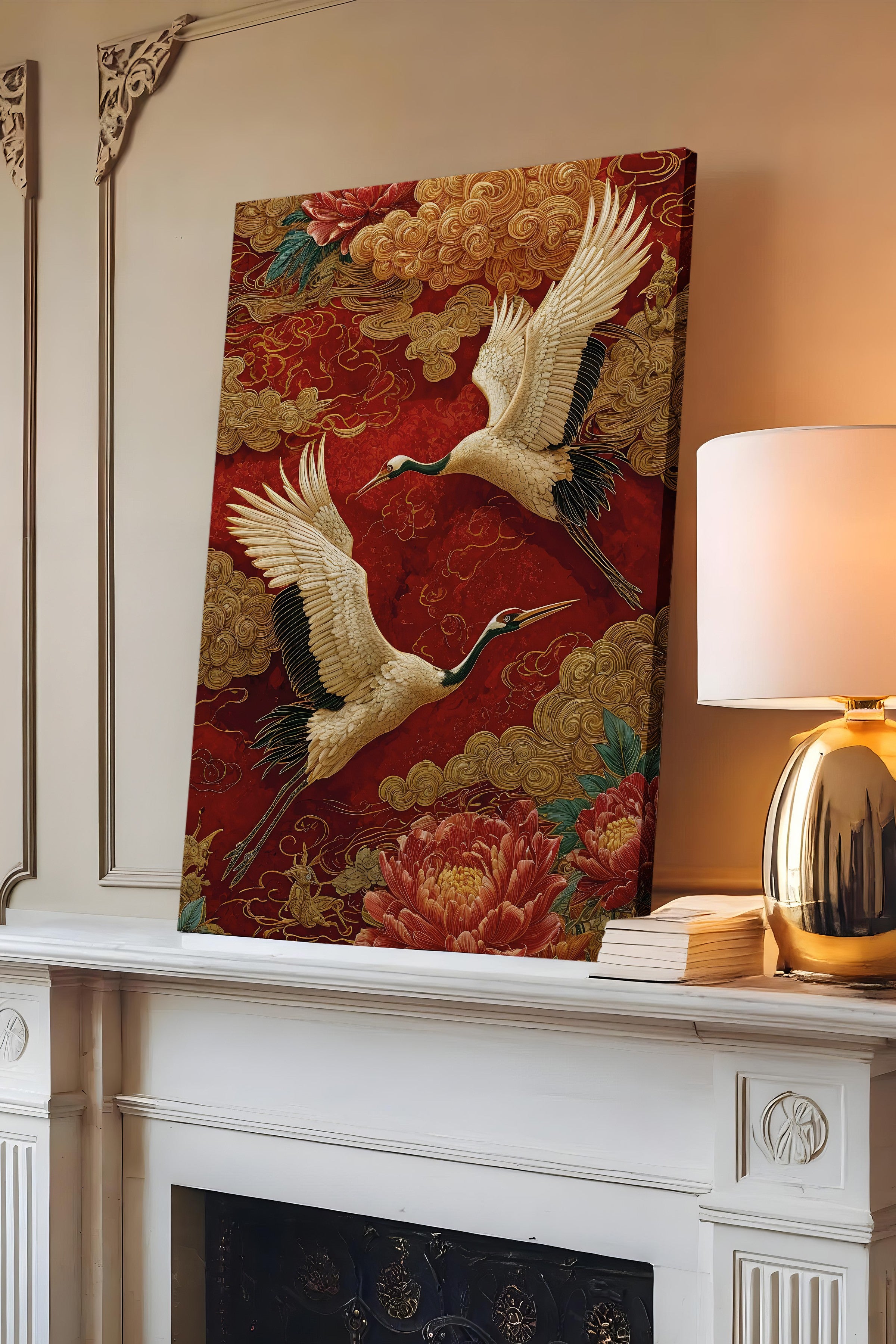 Duvar Tablosu, Lüks Kanvas Tablo, Ritüel Serisi, Leopar Tablo, NO:115252