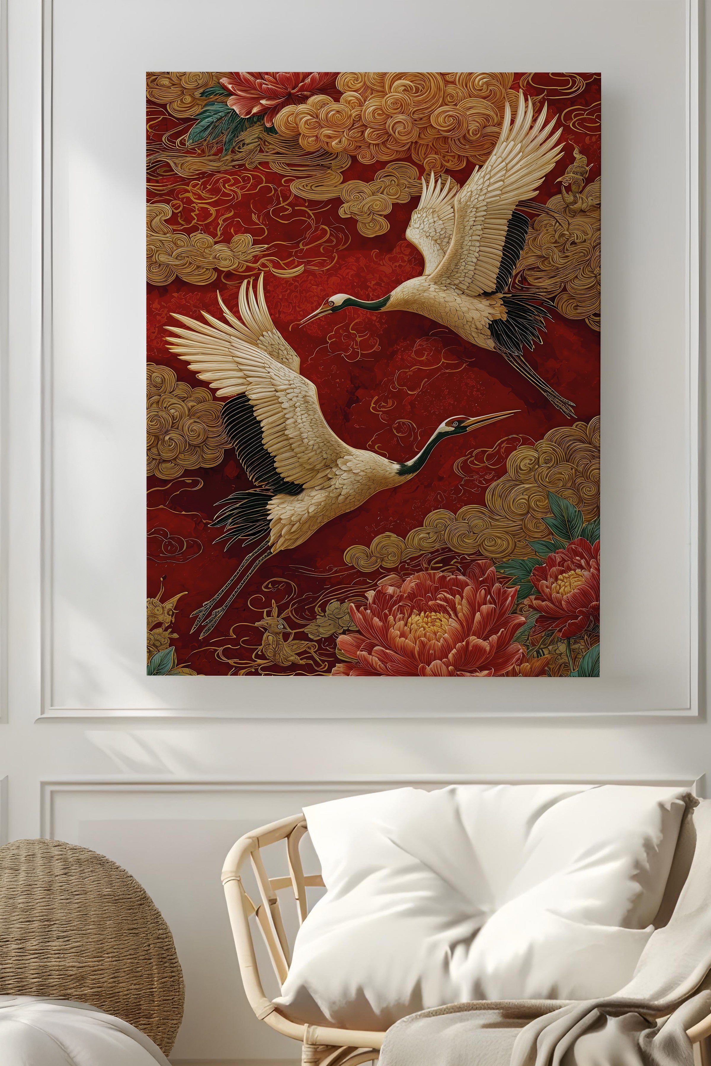 Duvar Tablosu, Lüks Kanvas Tablo, Ritüel Serisi, Leopar Tablo, NO:115252