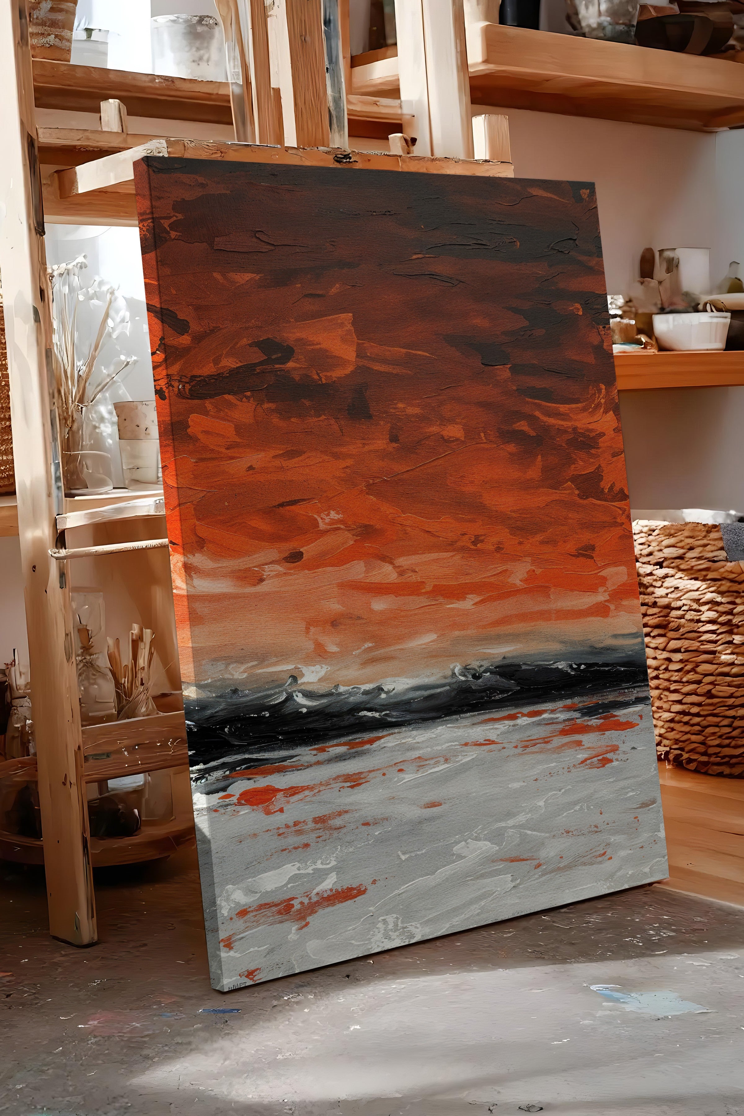 Duvar Tablosu, Lüks Kanvas Tablo, Ritüel Serisi, Yağlıboya Tablo, NO:115217