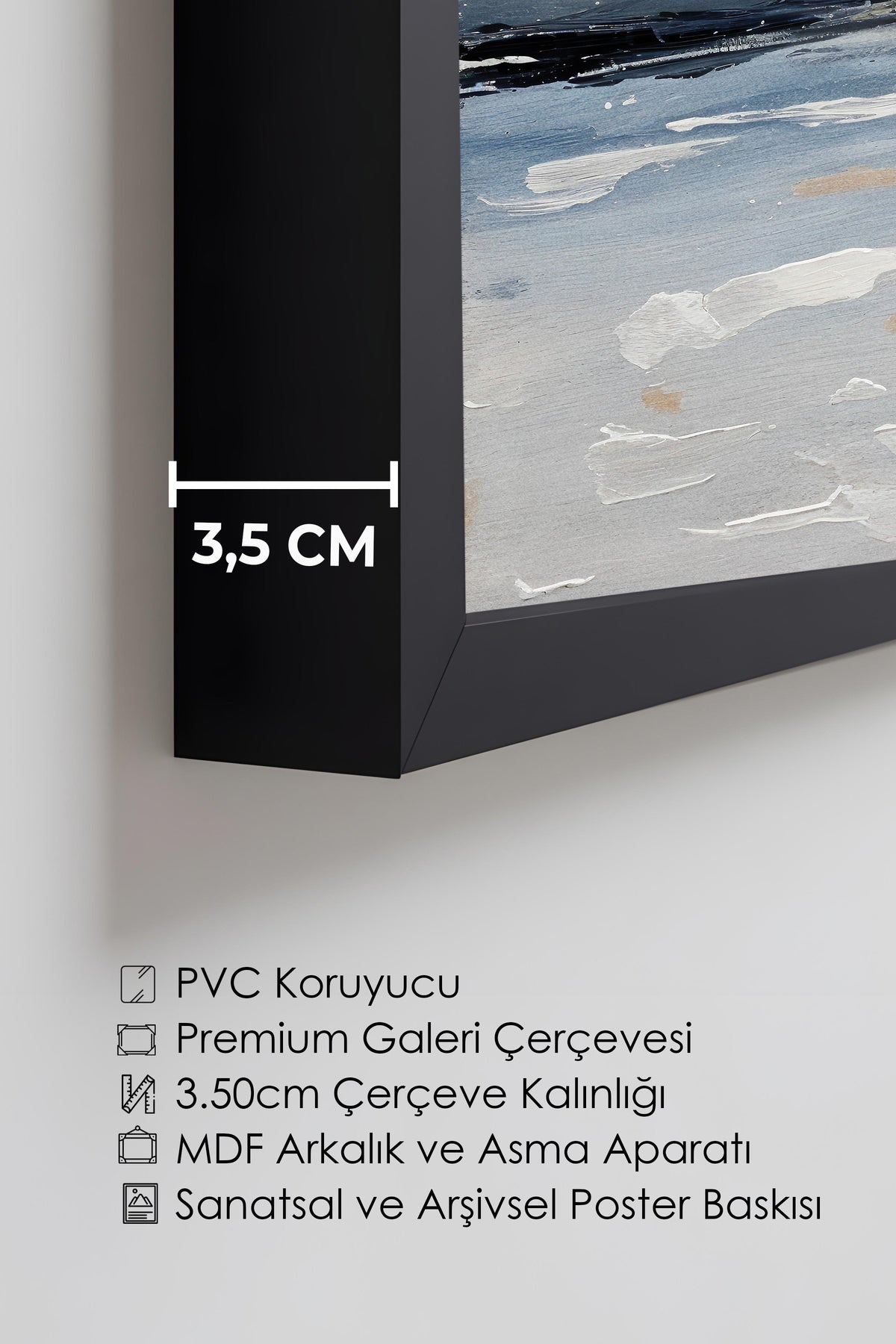 Duvar Tablosu, Lüks Siyah Çerçeveli Tablo ve Poster, Ritüel Serisi, Yağlıboya Tablo, NO:115218
