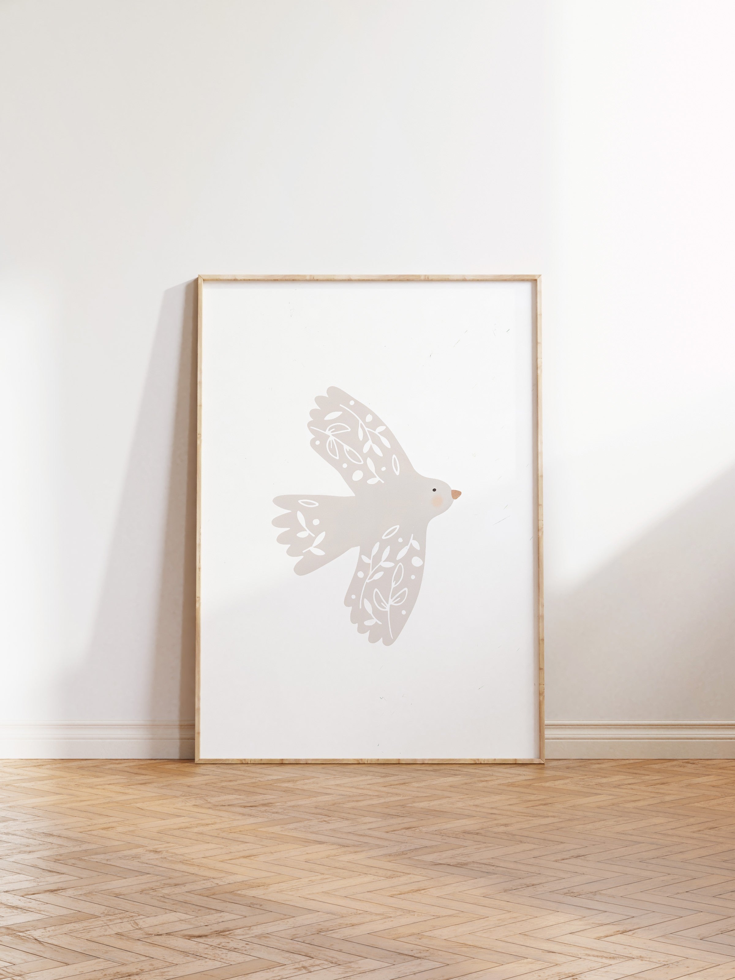 Duvar Tablosu, Ahşap Çerçeveli Tablo ve Poster, Ritüel Serisi, Kuş Tablo, NO:115186