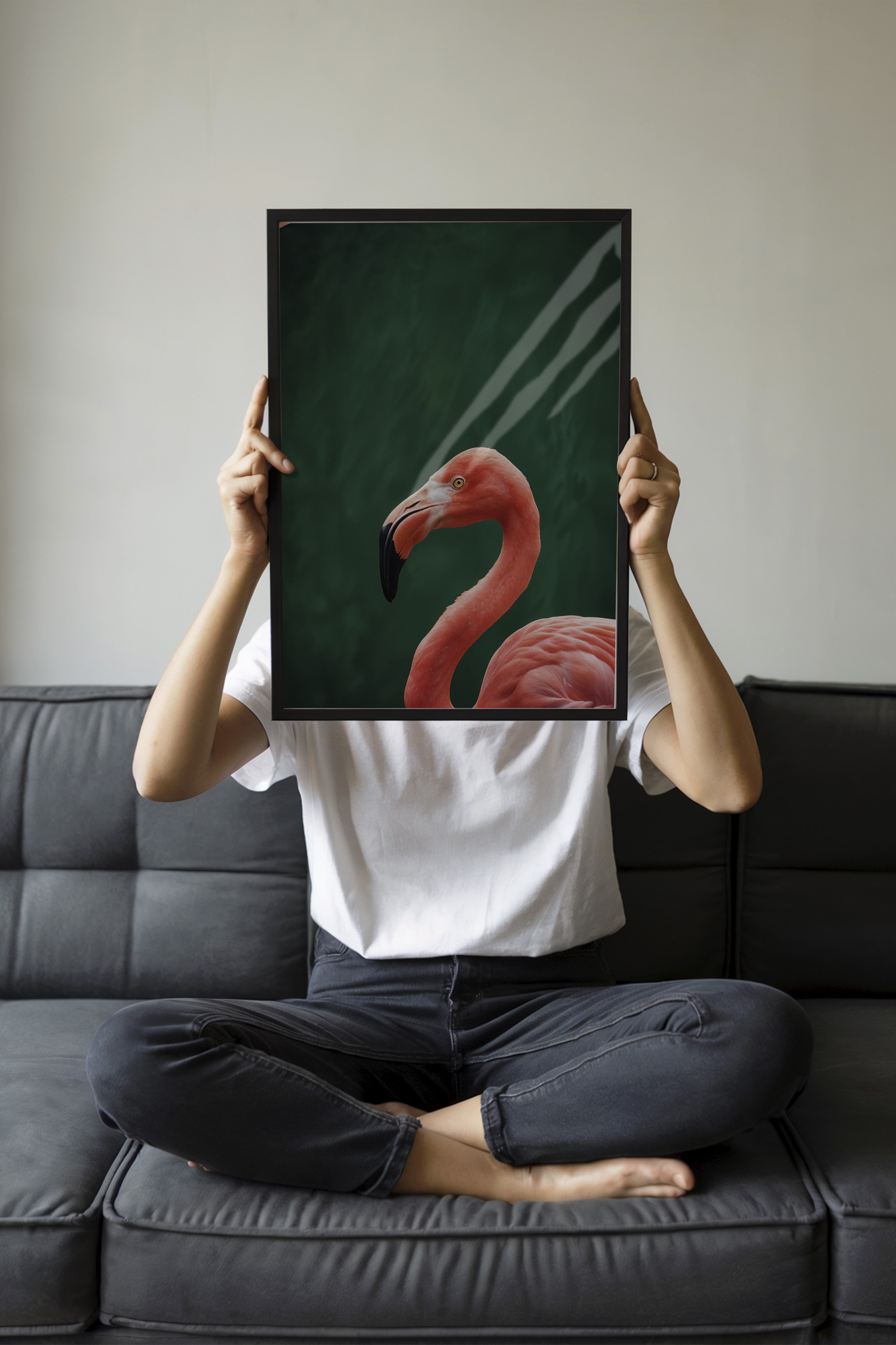 Duvar Tablosu, Siyah Çerçeveli Tablo ve Poster, Ritüel Serisi, Kuş Tablo, NO:115198