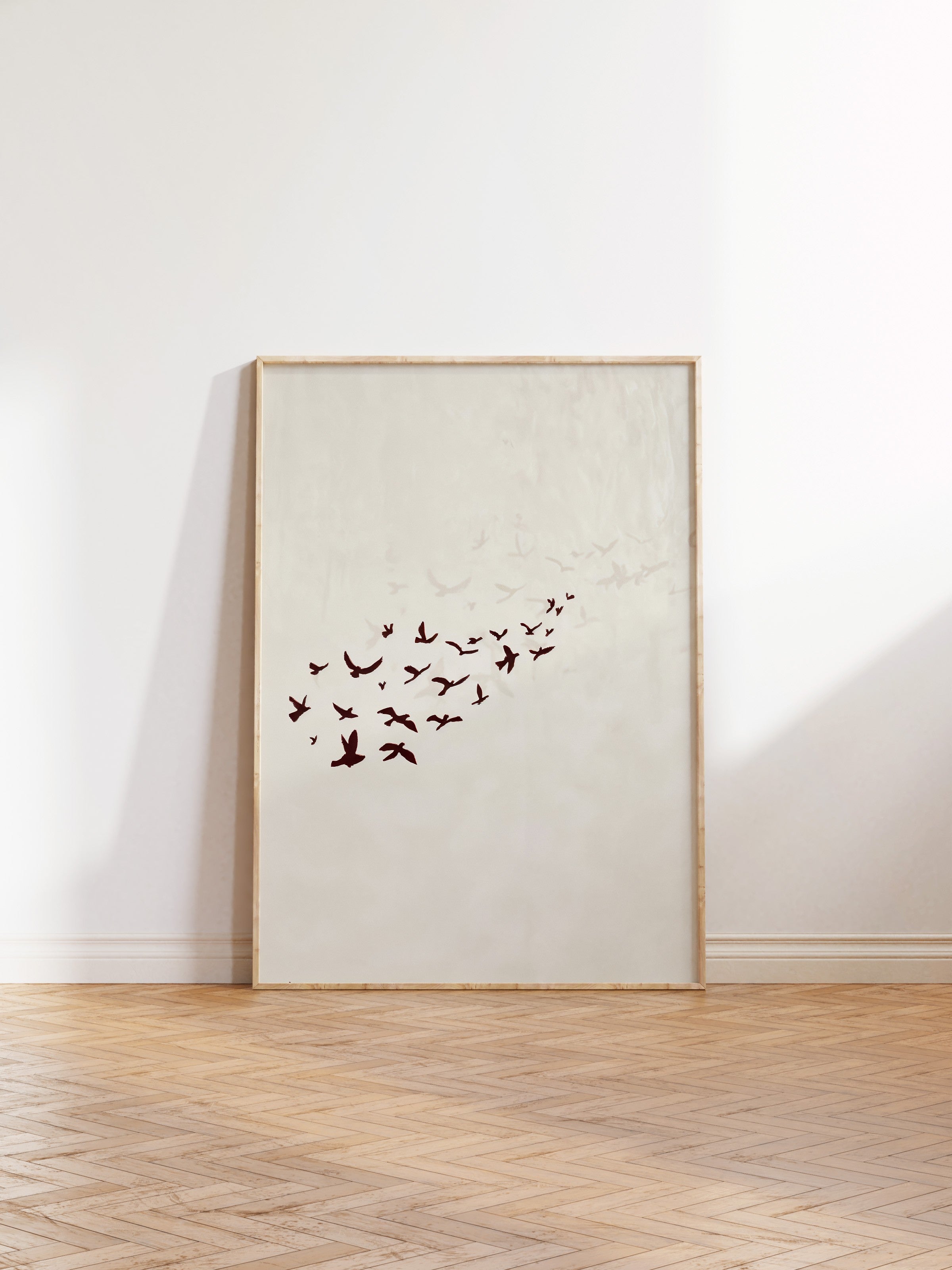 Duvar Tablosu, Ahşap Çerçeveli Tablo ve Poster, Ritüel Serisi, Kuş Tablo, NO:115204