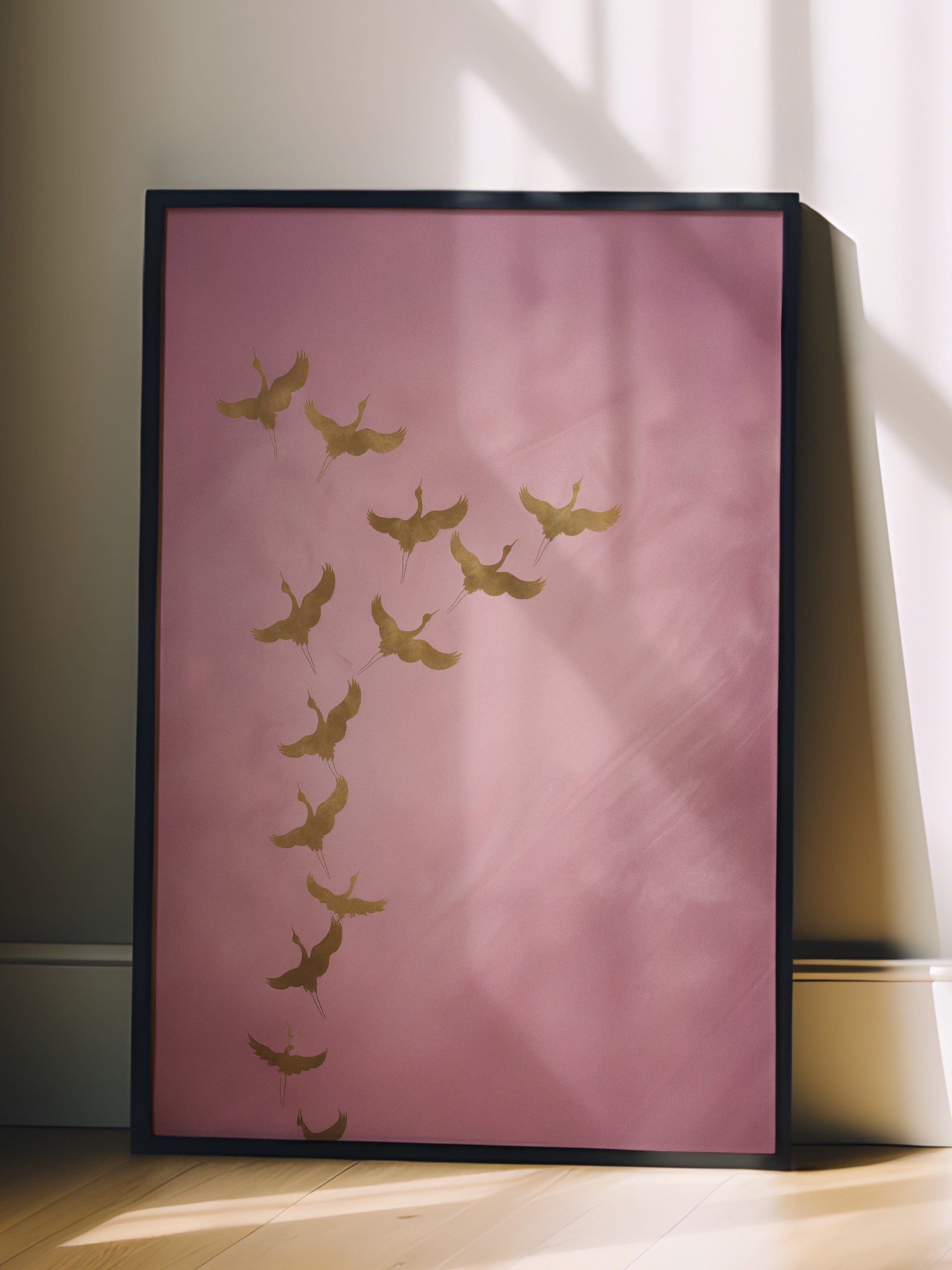 Duvar Tablosu, Siyah Çerçeveli Tablo ve Poster, Ritüel Serisi, Kuş Tablo, NO:115206