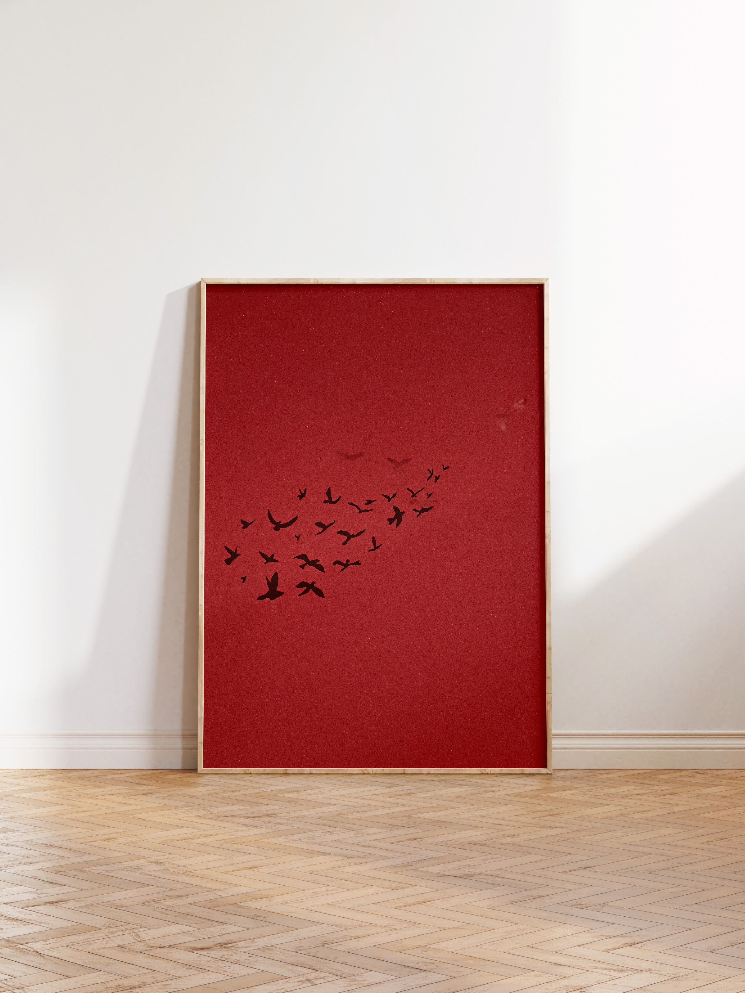 Duvar Tablosu, Ahşap Çerçeveli Tablo ve Poster, Ritüel Serisi, Kuş Tablo, NO:115209