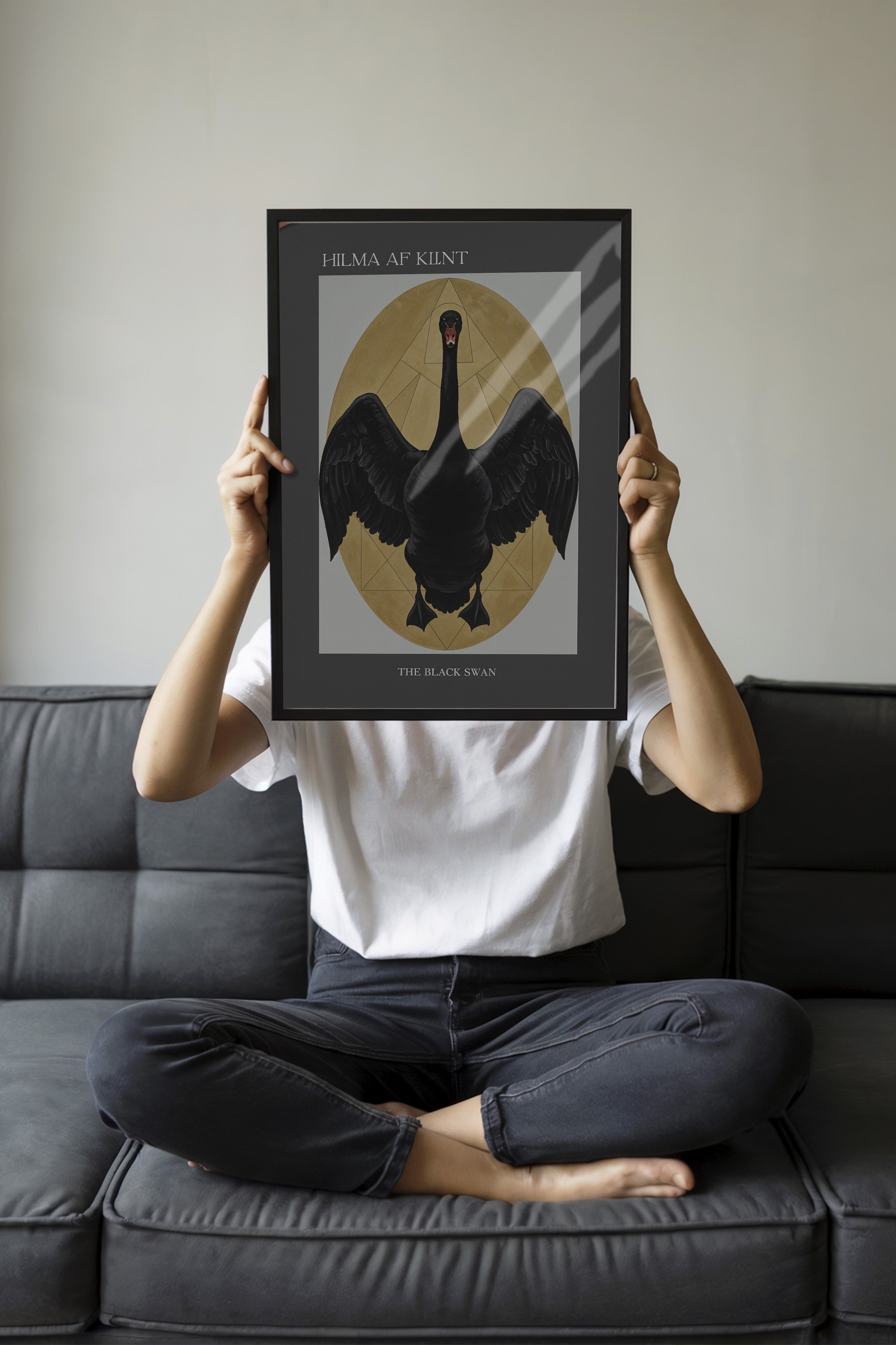 Duvar Tablosu, Siyah Çerçeveli Tablo ve Poster, Ritüel Serisi, Kuş Tablo, NO:115216
