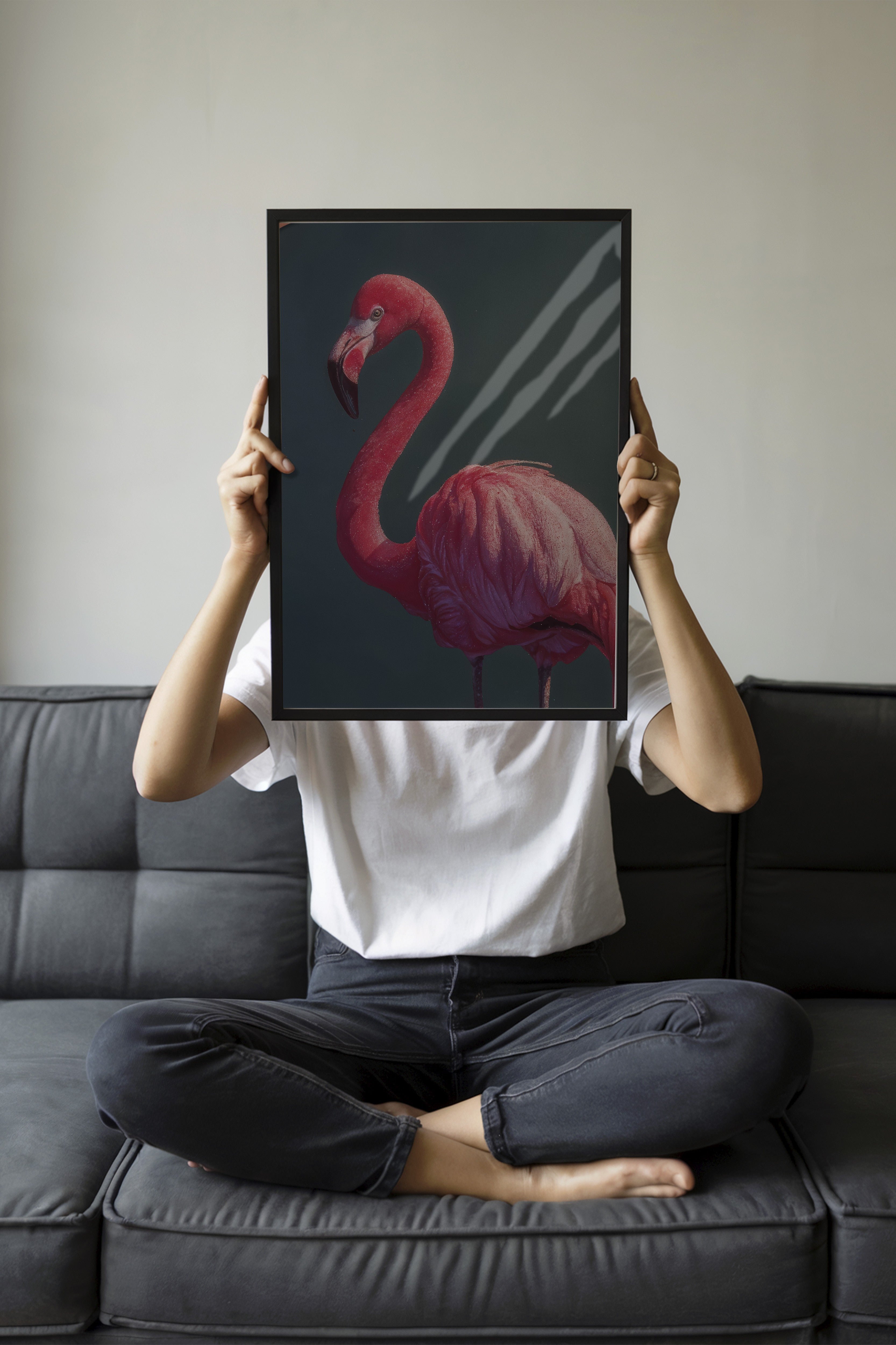 Duvar Tablosu, Siyah Çerçeveli Tablo ve Poster, Ritüel Serisi, Kuş Tablo, NO:115228