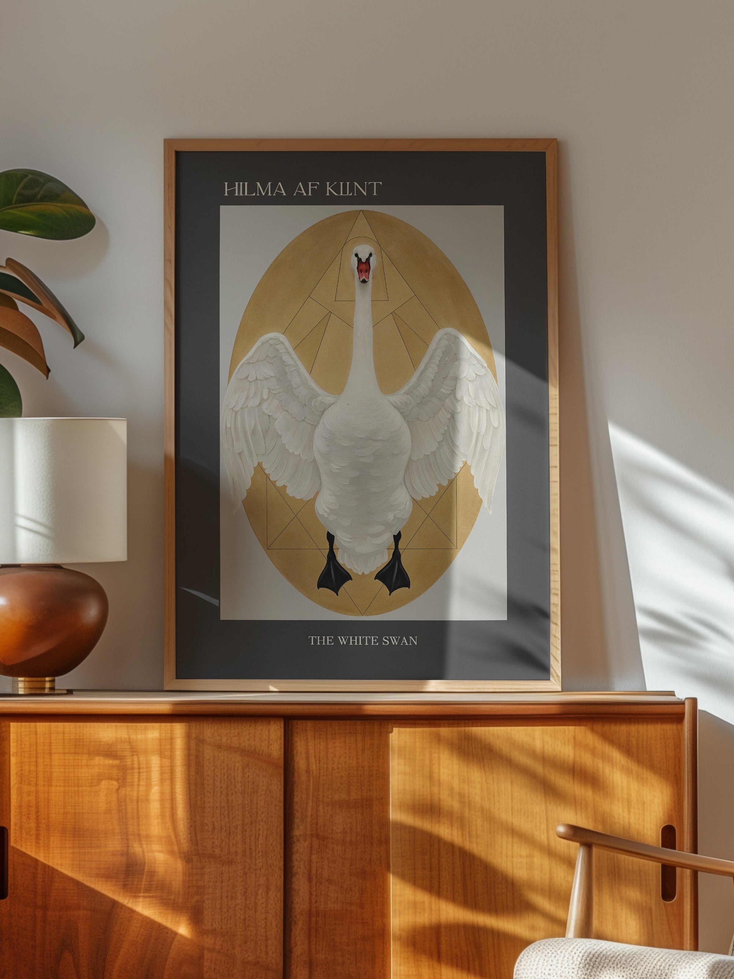 Duvar Tablosu, Ahşap Çerçeveli Tablo ve Poster, Ritüel Serisi, Kuş Tablo, NO:115230
