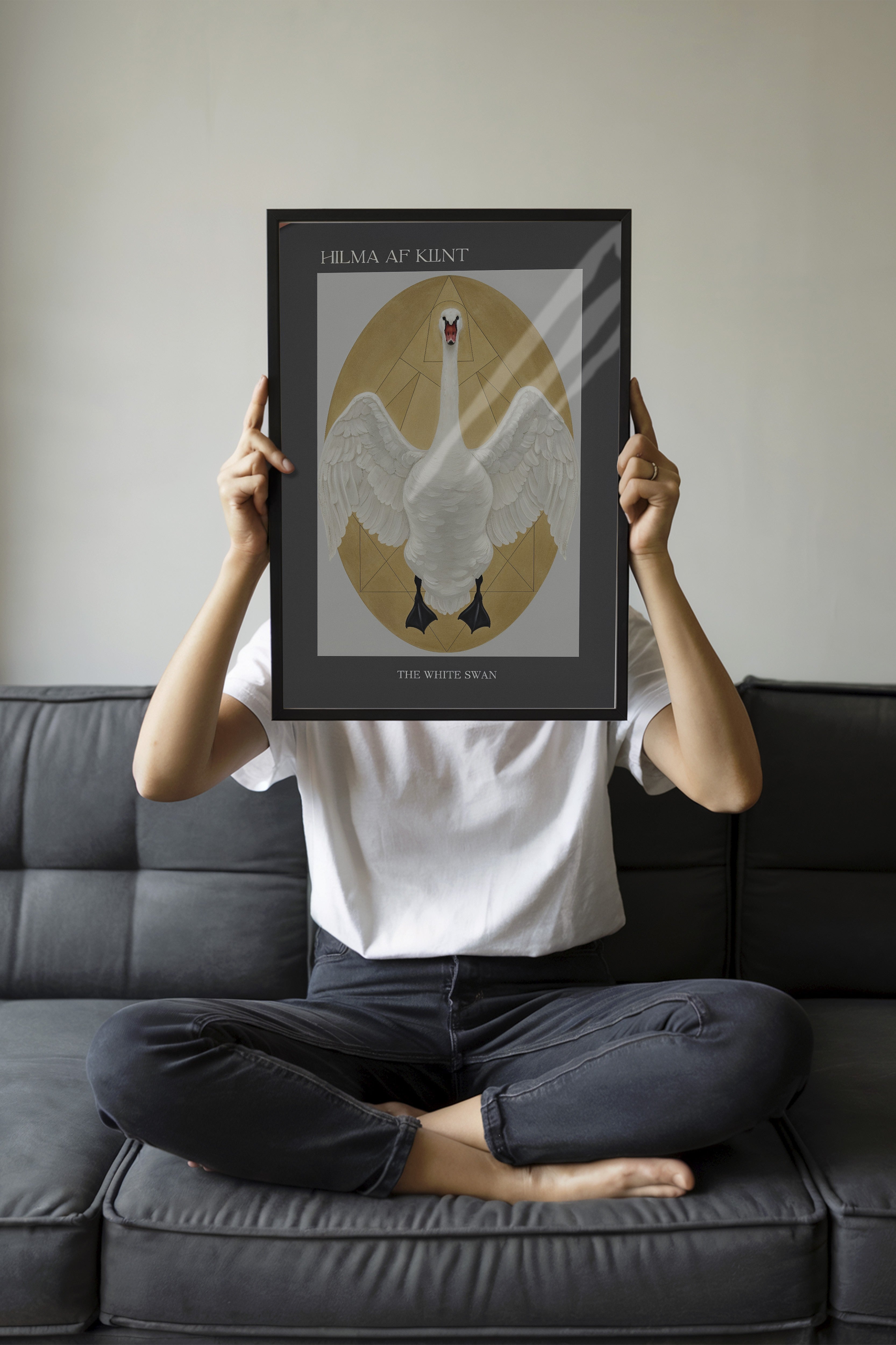 Duvar Tablosu, Siyah Çerçeveli Tablo ve Poster, Ritüel Serisi, Kuş Tablo, NO:115230