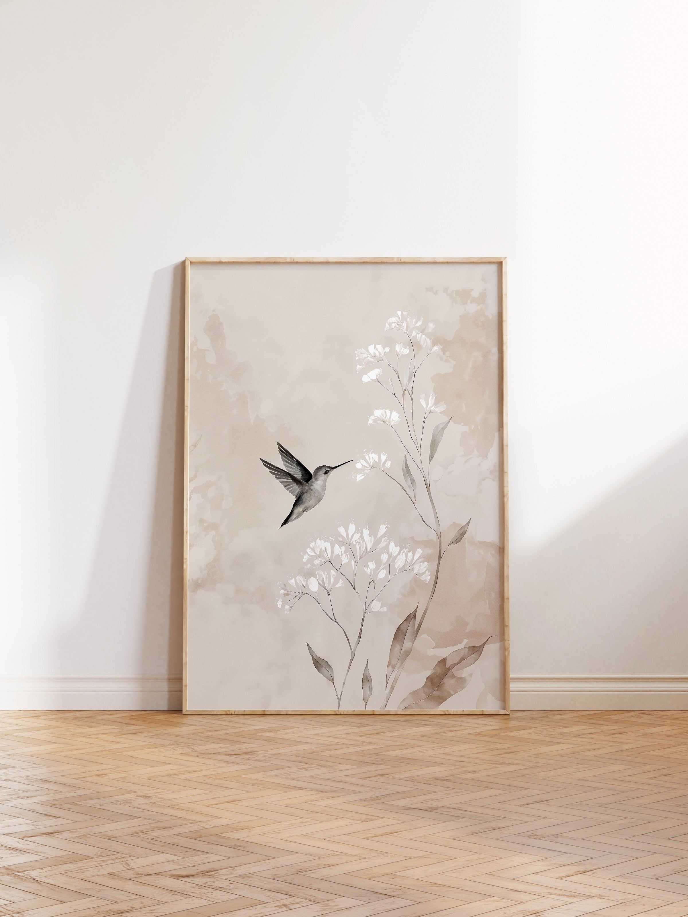 Duvar Tablosu, Ahşap Çerçeveli Tablo ve Poster, Ritüel Serisi, Kuş Tablo, NO:115239