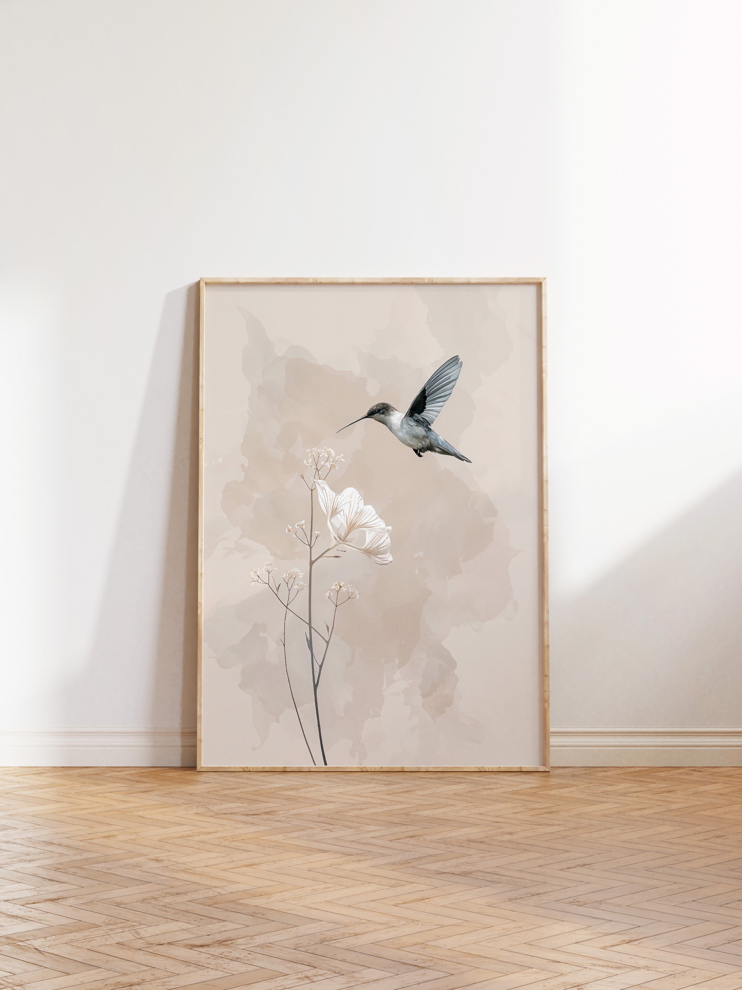 Duvar Tablosu, Ahşap Çerçeveli Tablo ve Poster, Ritüel Serisi, Kuş Tablo, NO:115244