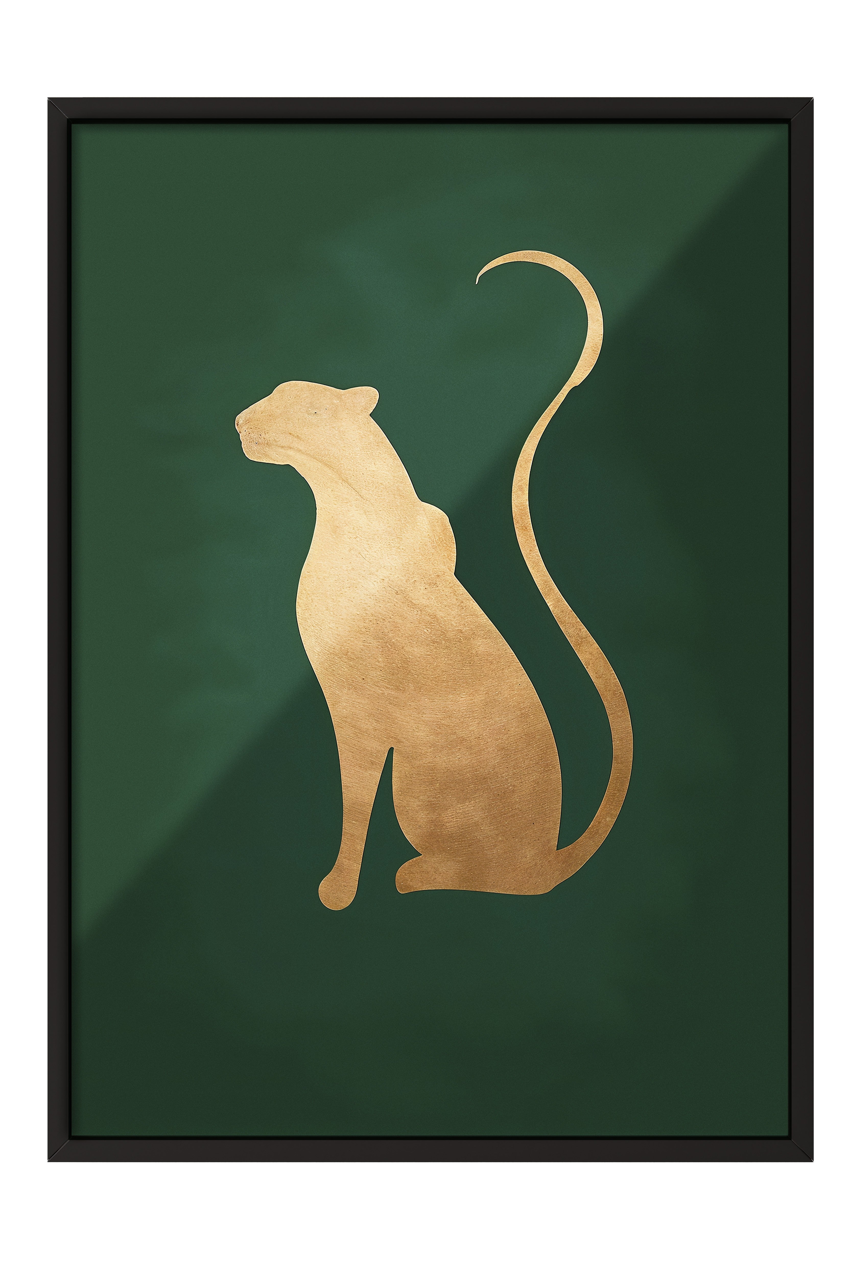 Duvar Tablosu, Siyah Çerçeveli Tablo ve Poster, Ritüel Serisi, Leopar Tablo, NO:115222