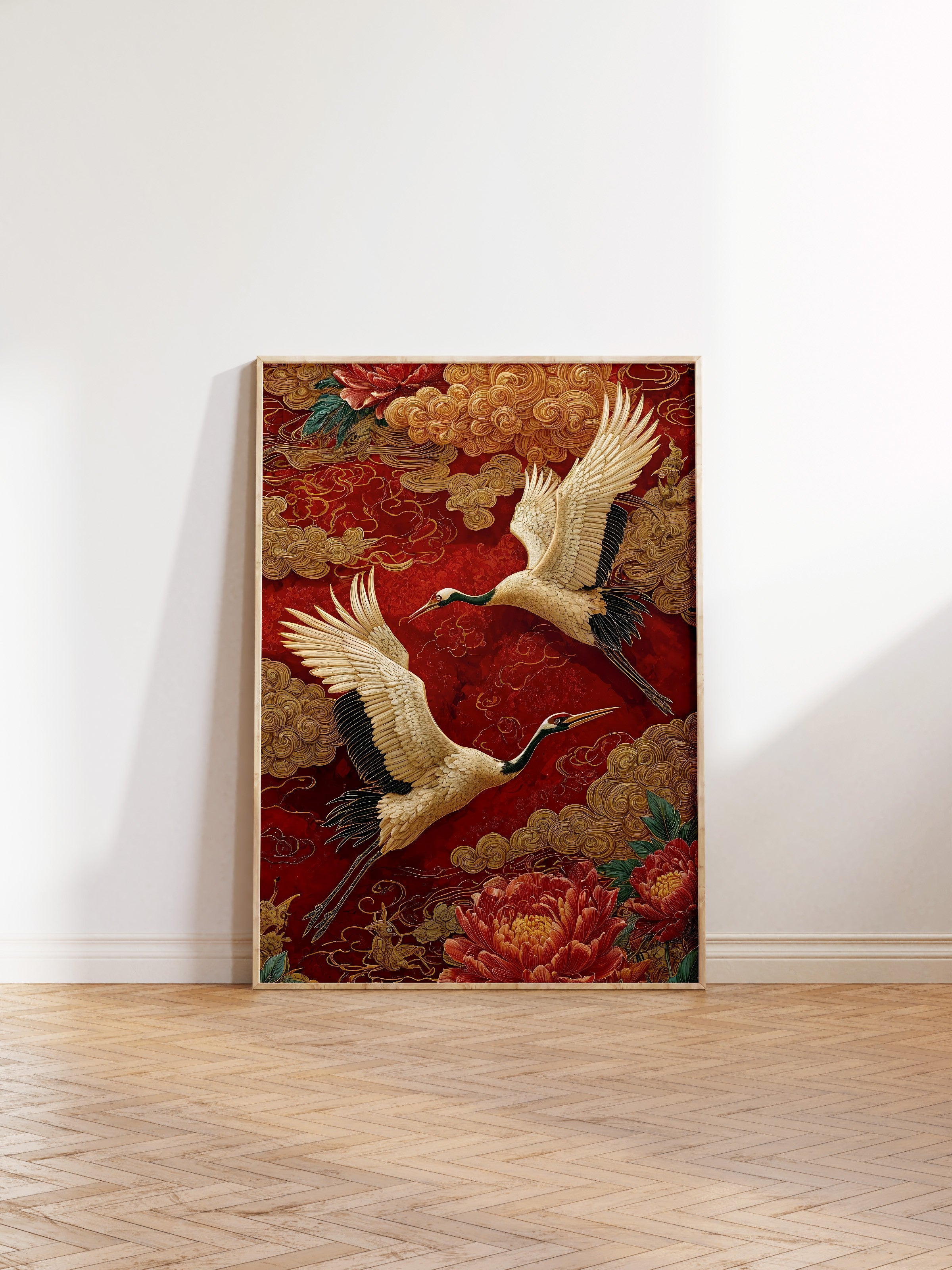Duvar Tablosu, Ahşap Çerçeveli Tablo ve Poster, Ritüel Serisi, Leopar Tablo, NO:115252